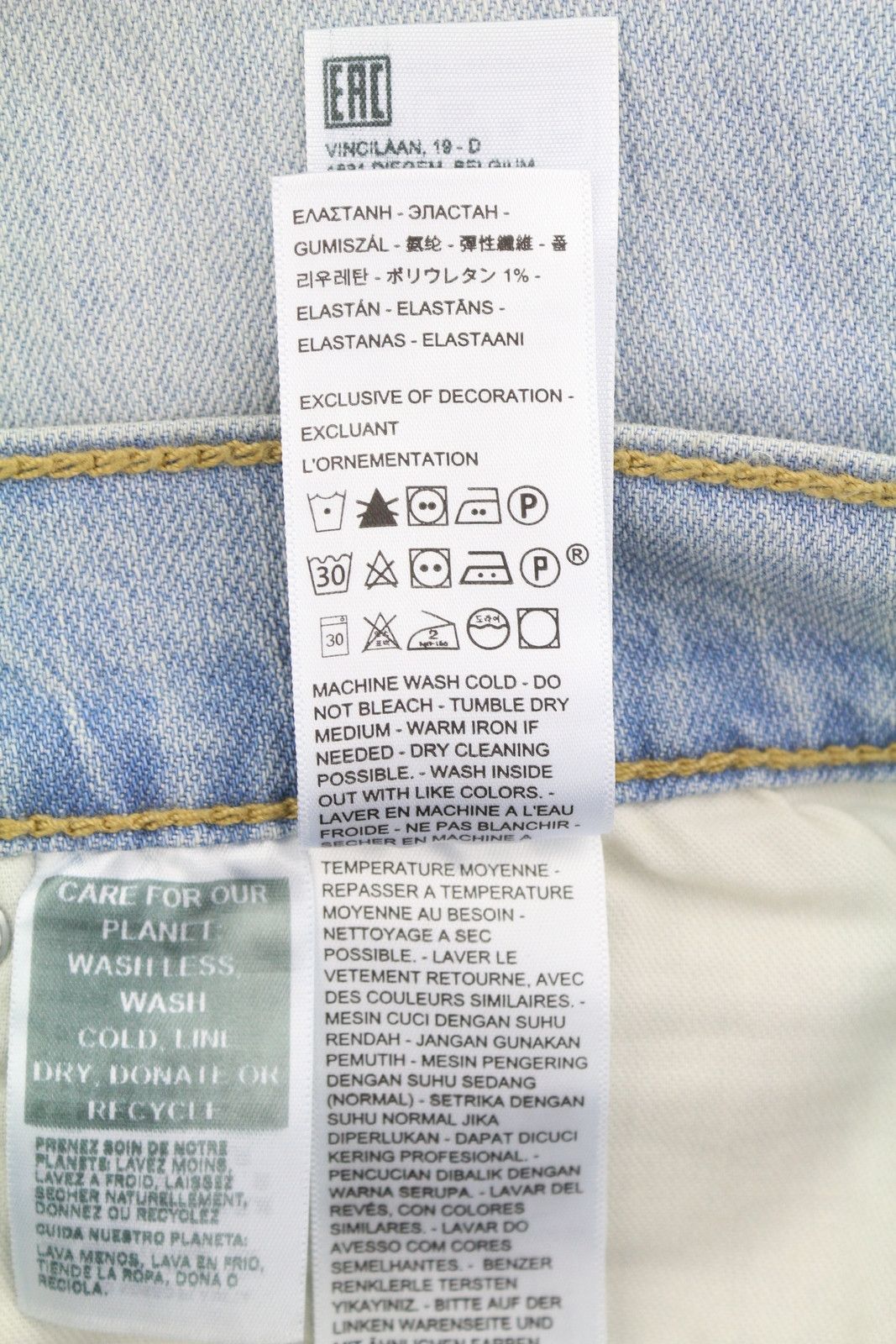 Levi's 512 W33/L32 Slim Tapered Faded Blue Jeans 87086 Size US 33 - 8 Thumbnail