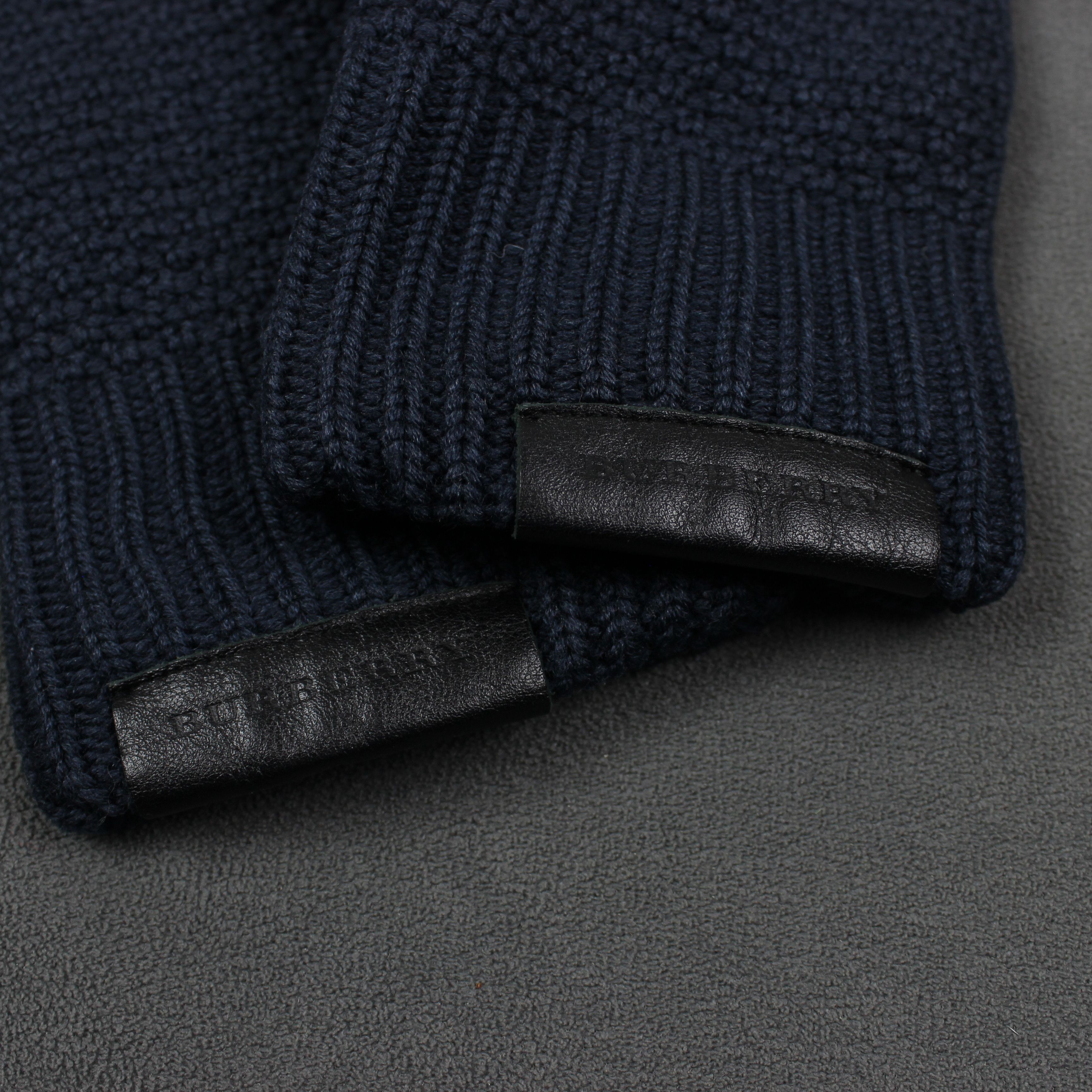 Burberry Burberry gloves cashmere wool pure blue Size ONE SIZE - 3 Thumbnail