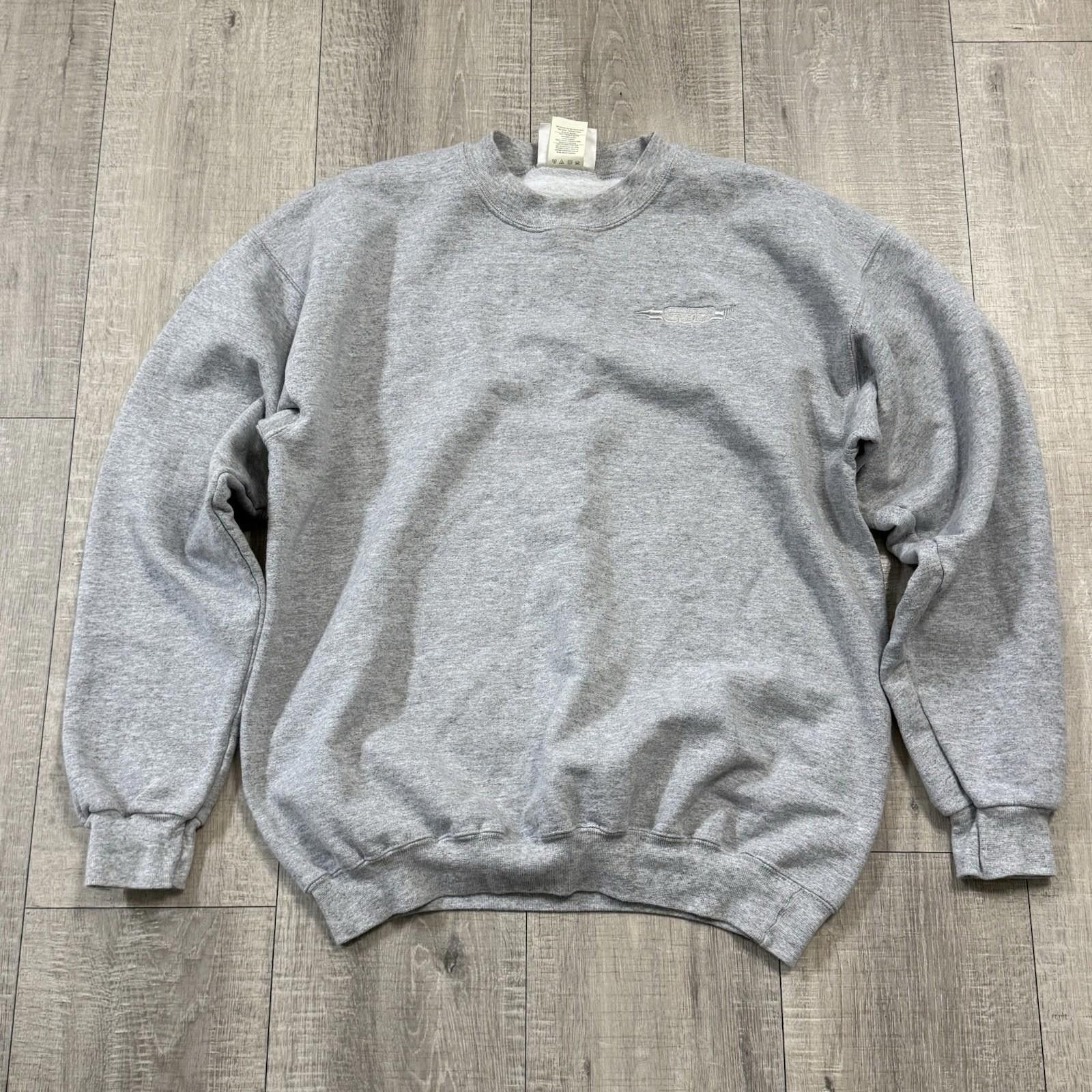 Hanes Vintage Hanes Ultimate Cotton Grey Grits Sweatshirt 90s Y2K Size US M / EU 48-50 / 2 - 2 Thumbnail