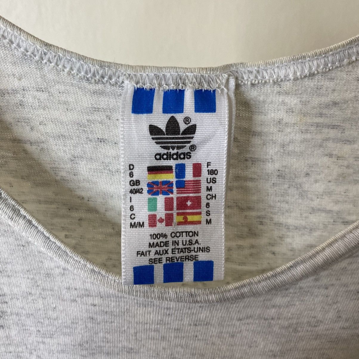 Adidas Vintage 90s Adidas Trefoil Big Logo Double Sided Graphic Size US M / EU 48-50 / 2 - 3 Thumbnail
