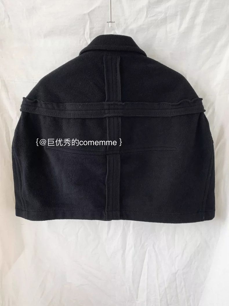 Comme des Garcons Comme Des Garcons Black wool short Cape with pointed colla Size M / US 6-8 / IT 42-44 - 4 Thumbnail