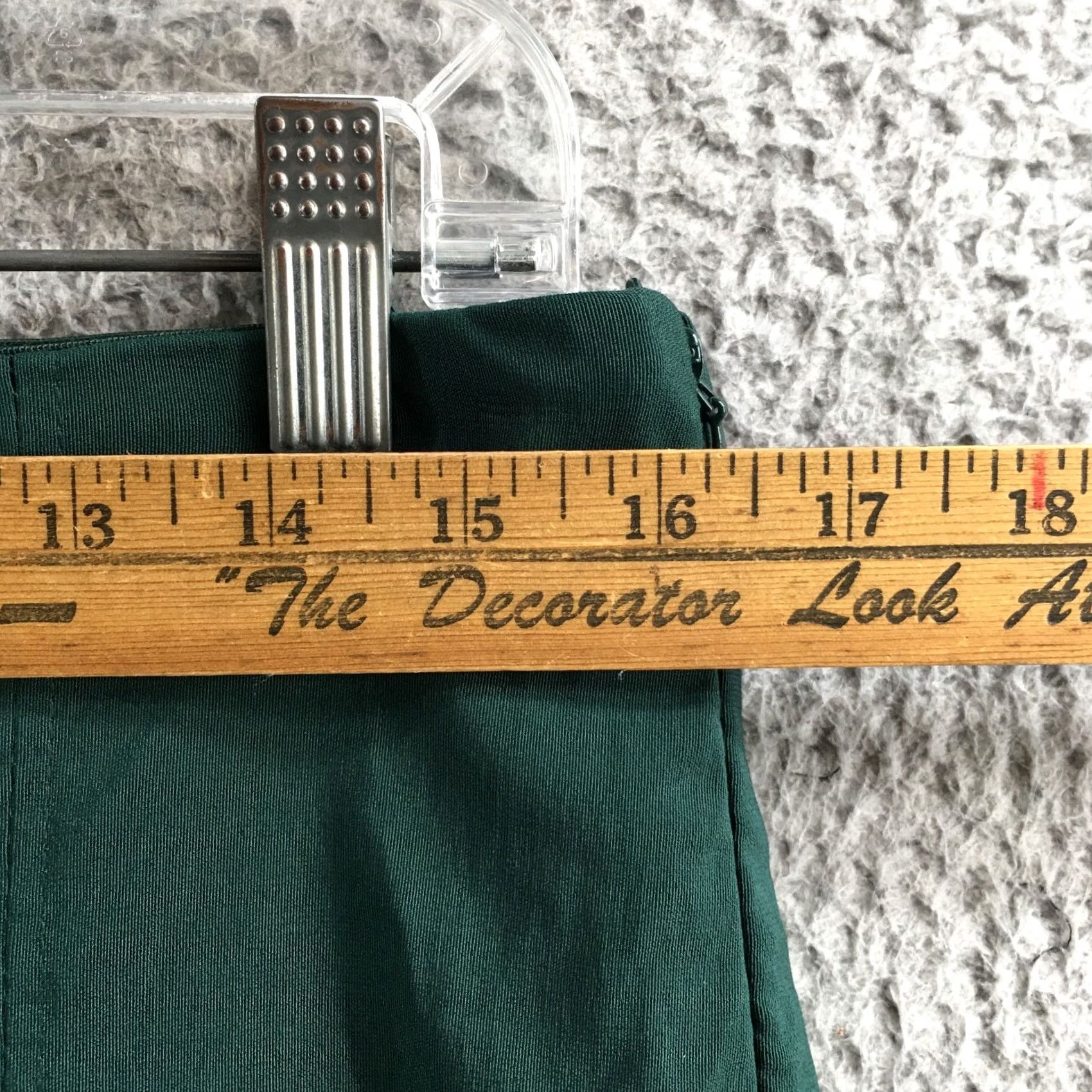 H&M H&M Skinny Pants Womens 14 Green High Rise Side Zip Slim Fit Stretch Casual NEW Size 36" / US 14 / IT 50 - 6 Thumbnail