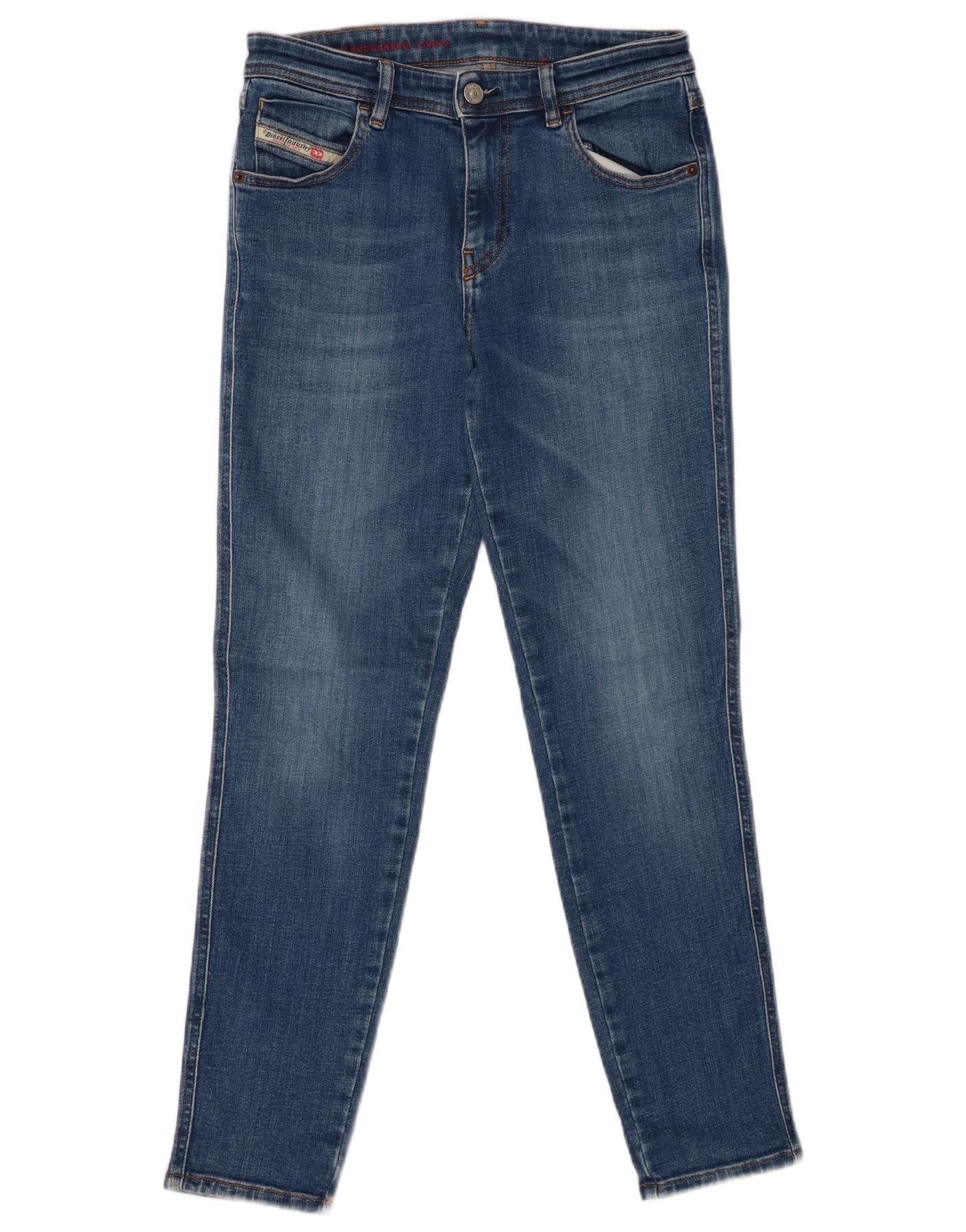 Diesel Womens Skinny Jeans W27 L28 Blue Cotton Size 42" / US 20 - 1 Thumbnail