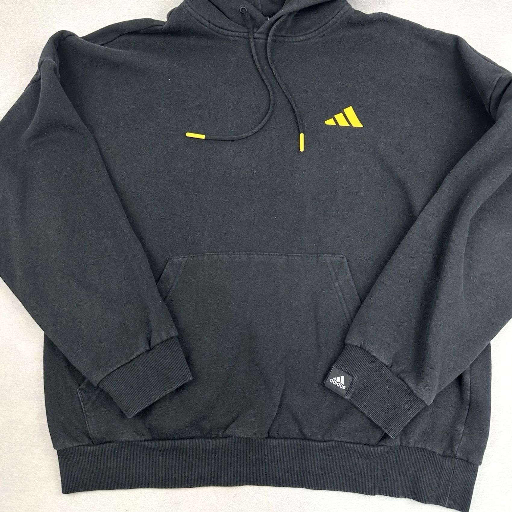 Adidas Adidas Hoodie Mens Medium Black Pullover Cat Basketball 3 Stripes Sweatshirt M Size US M / EU 48-50 / 2 - 3 Thumbnail