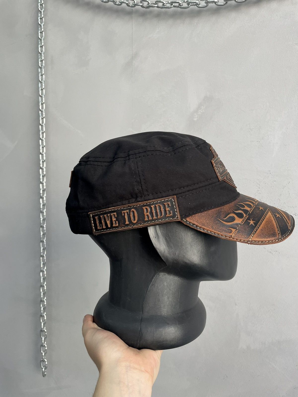 Harley Davidson Harley Davidson black trucker cap vintage biker street style Size ONE SIZE - 5 Thumbnail