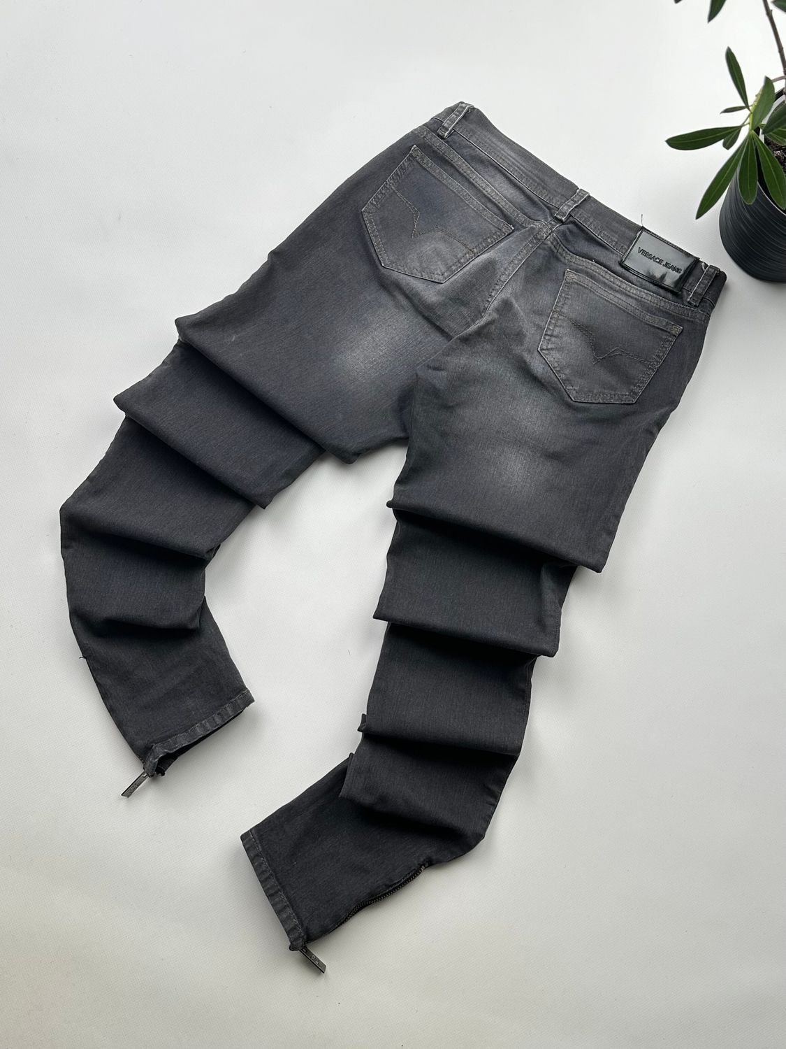 Versace Versace Vintage Zipped Skinny Jeans (151) Size 27" / US 4 / IT 40 - 7 Thumbnail