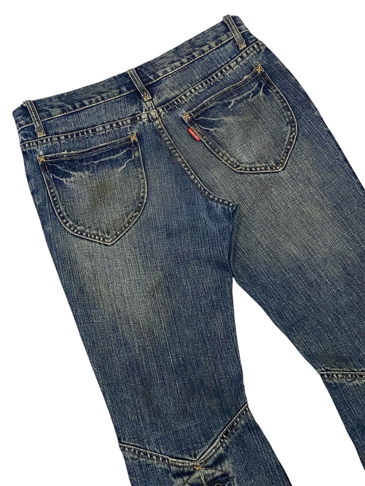 Tornado Mart 💃Tornado Mart Mud Wash Backlace Flared Jeans Size US 30 / EU 46 - 8 Thumbnail