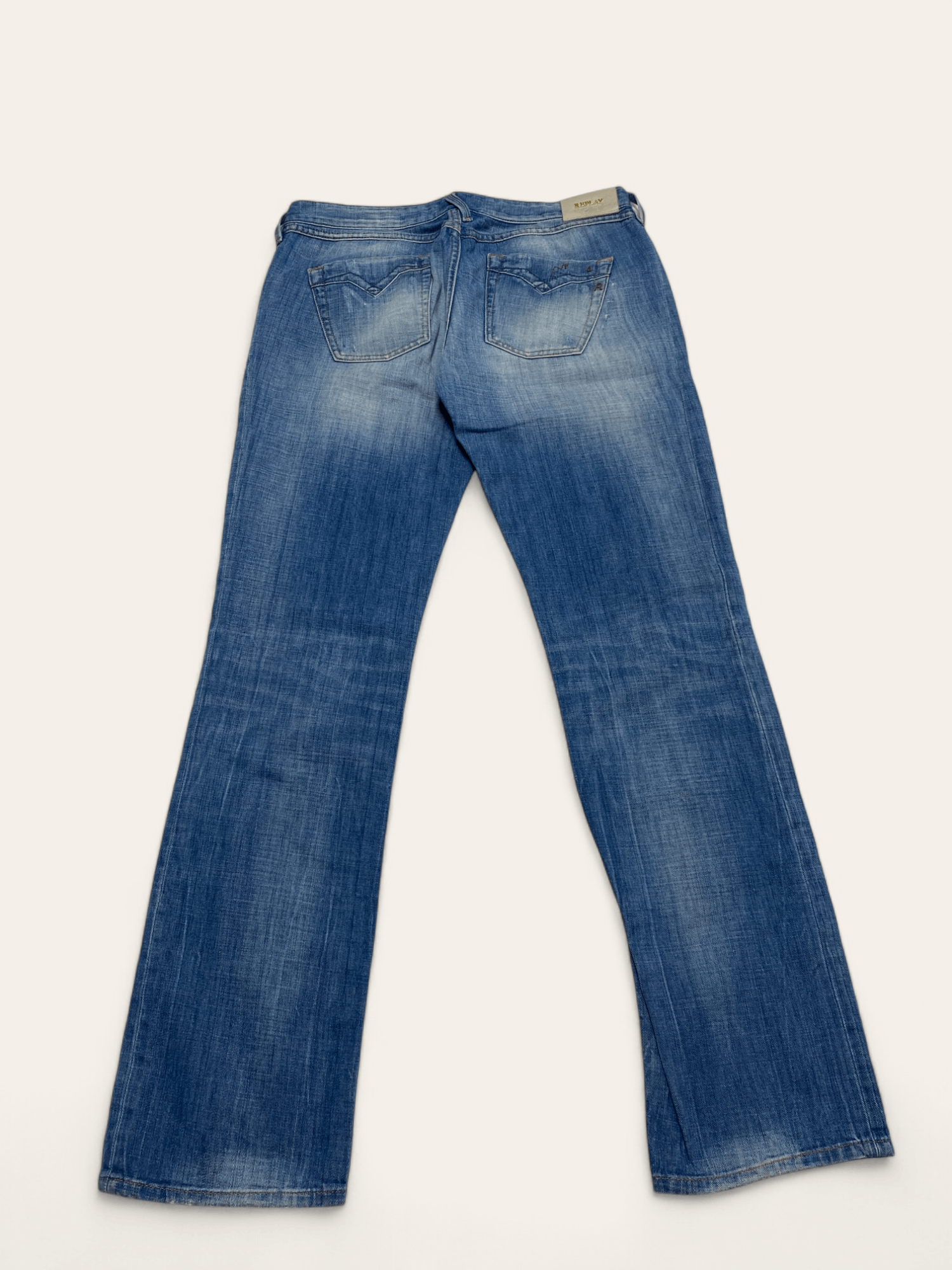 Jean Vintage REPLAY Jeans Y2k Avant Garde Bootcut Baggy Size 32" / US 10 / IT 46 - 10 Thumbnail