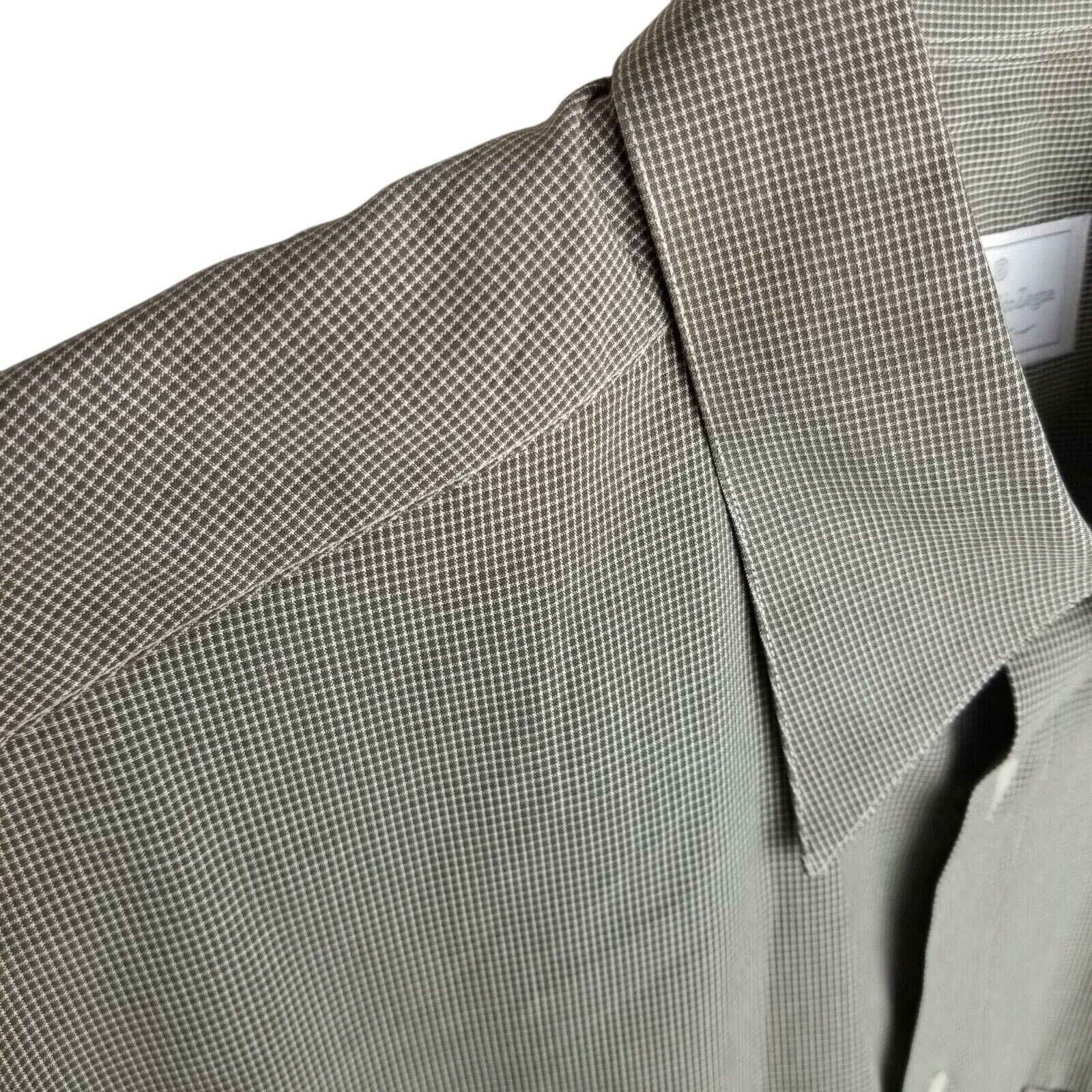 Ermenegildo Zegna Ermenegildo Zegna Soft Gingham Dress Shirt Size 38 Boardroom Size US L / EU 52-54 / 3 - 3 Thumbnail