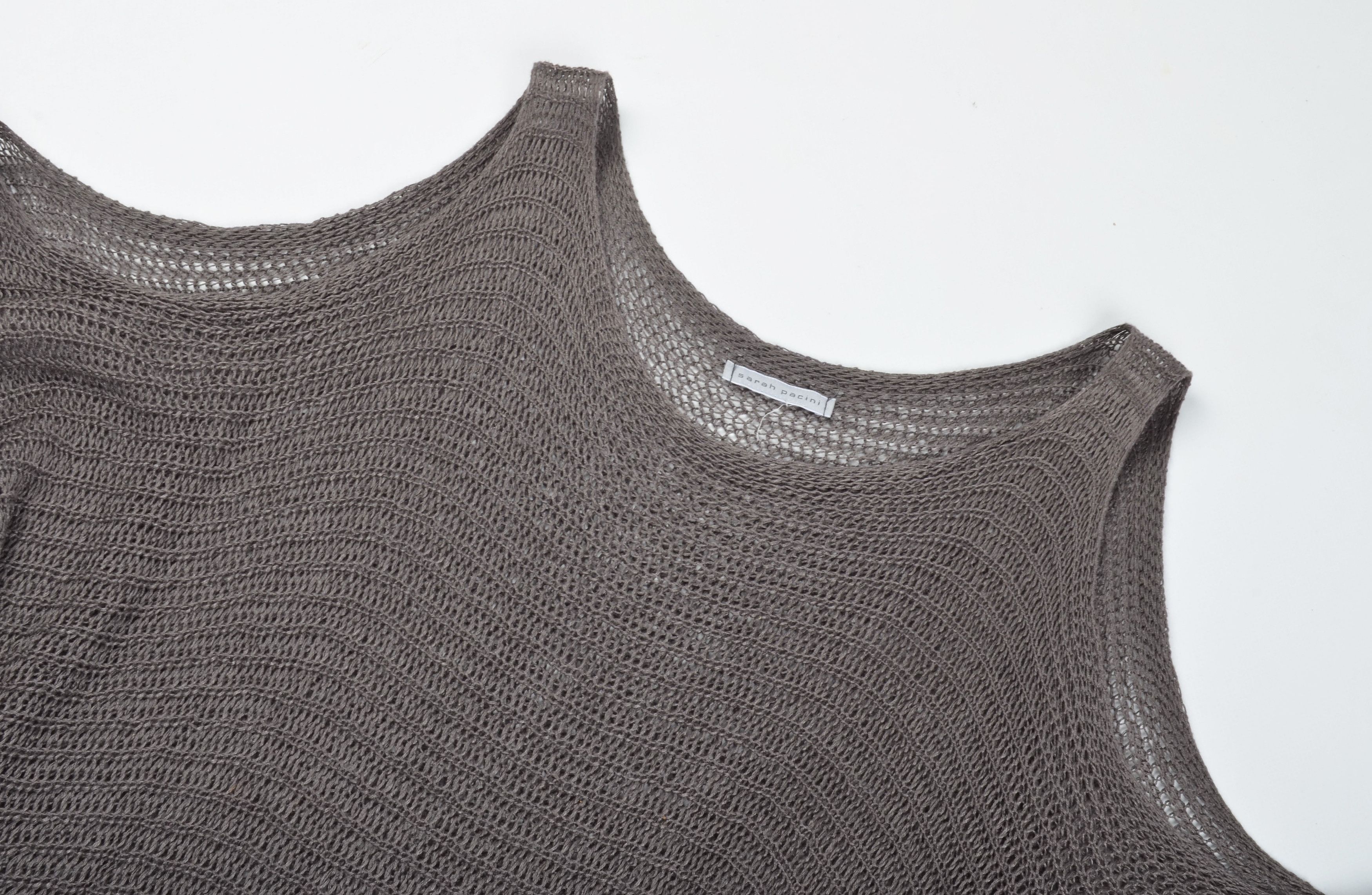 Sarah Pacini Sarah Pacini Avant Garde Fishnet Open Knit Tunic Size ONE SIZE - 5 Thumbnail