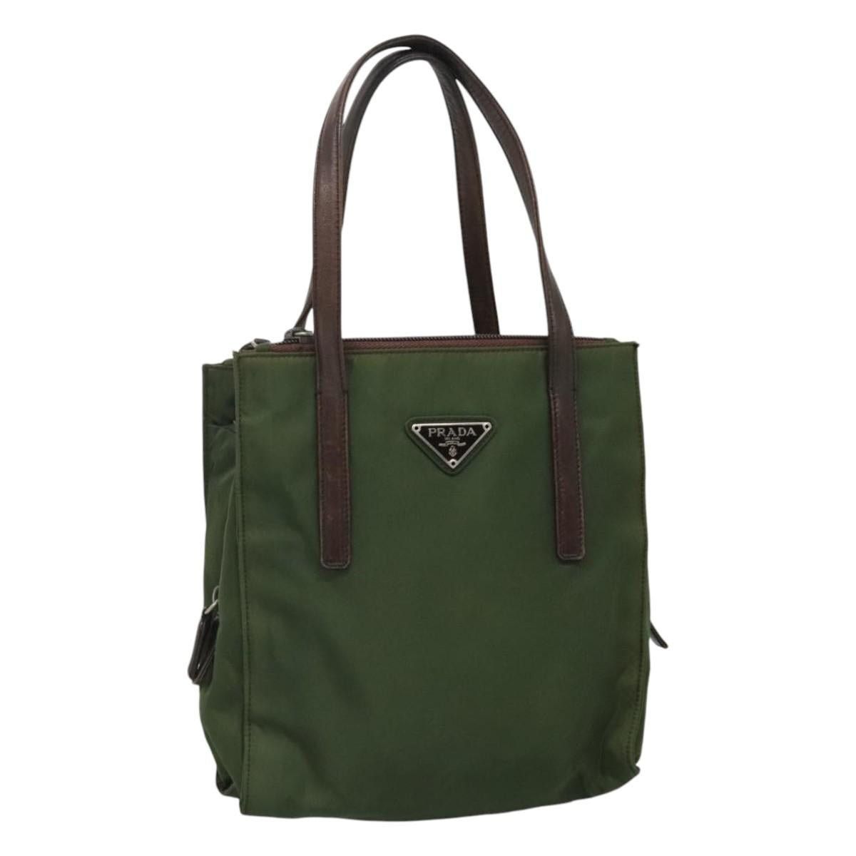 Prada PRADA Hand Bag Nylon Khaki Size ONE SIZE - 1 Thumbnail