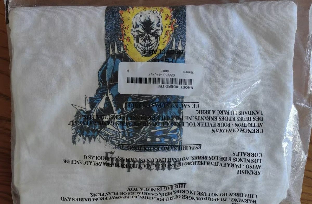 Supreme Supreme ghost rider tee White medium Size US M / EU 48-50 / 2 - 2 Thumbnail