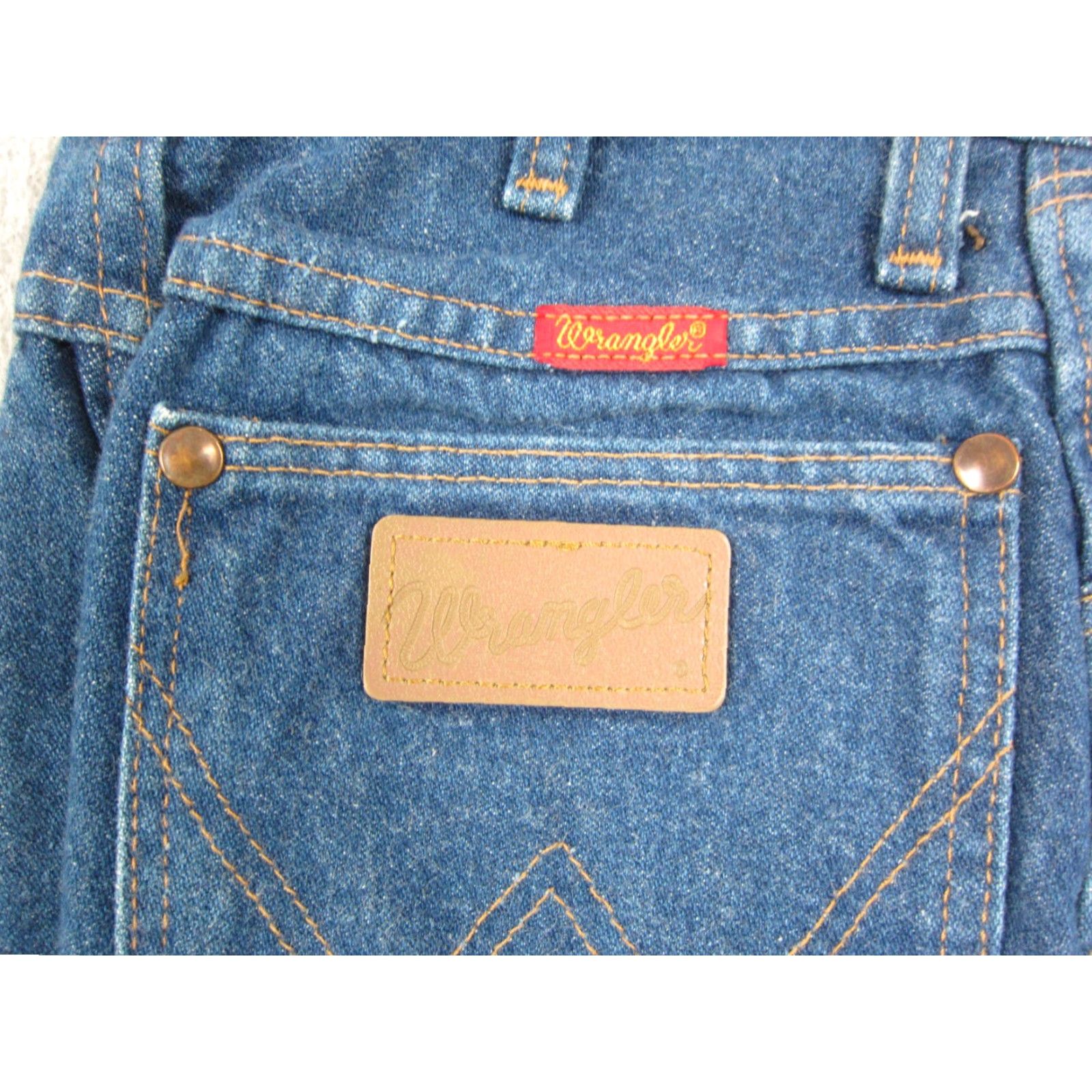 Wrangler Vintage Wrangler Jeans Teens 5/6 x 36 Blue Junior Western Cowgirl Size 6 Regular Size 28" / US 6 / IT 42 - 2 Thumbnail