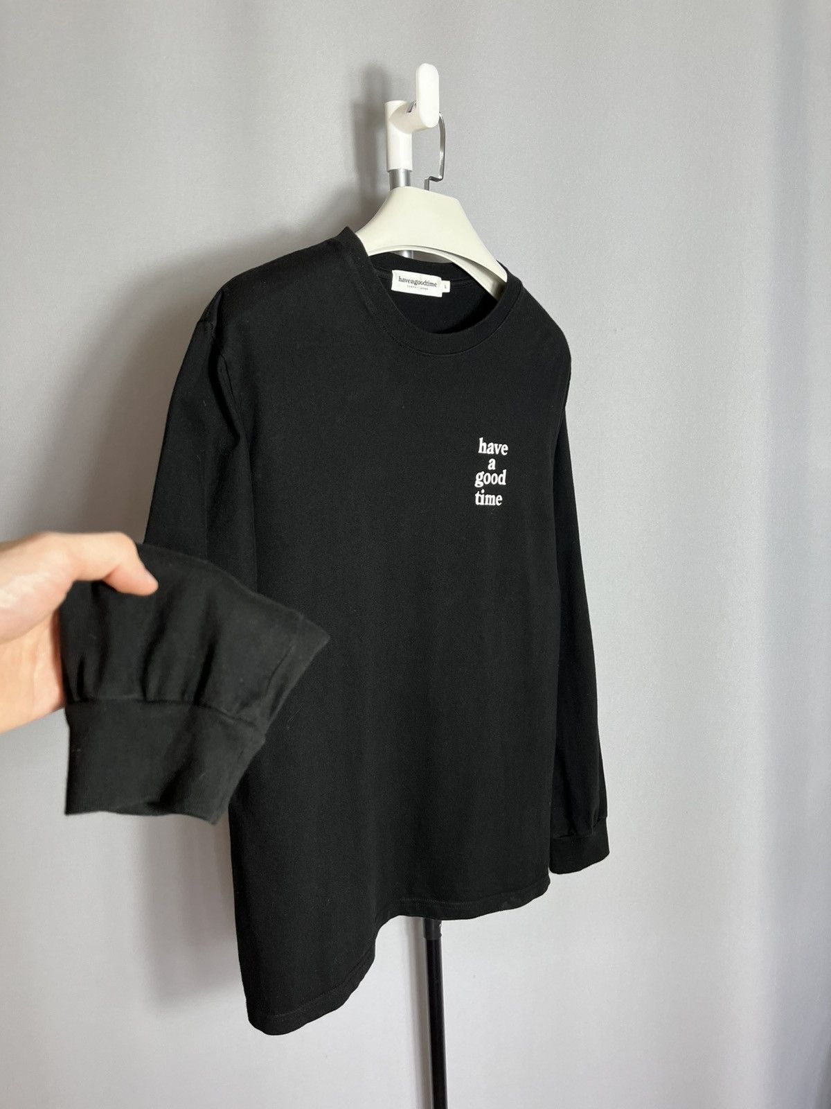 Have A Good Time Have a good time t-shirt mens black cotton long sleeve Size US L / EU 52-54 / 3 - 3 Thumbnail