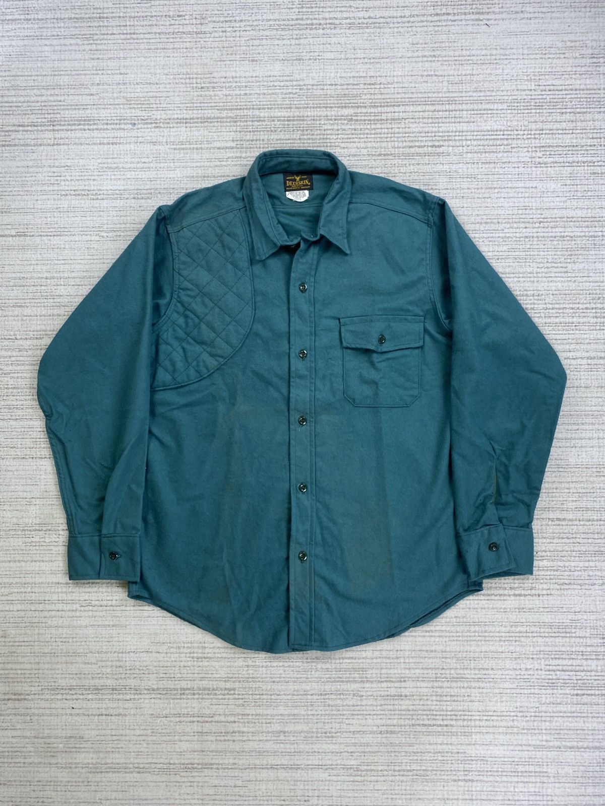 Vintage Vintage 80s Deerskin Melton Shirt Made In Usa Button Ups Size US M / EU 48-50 / 2 - 1 Thumbnail