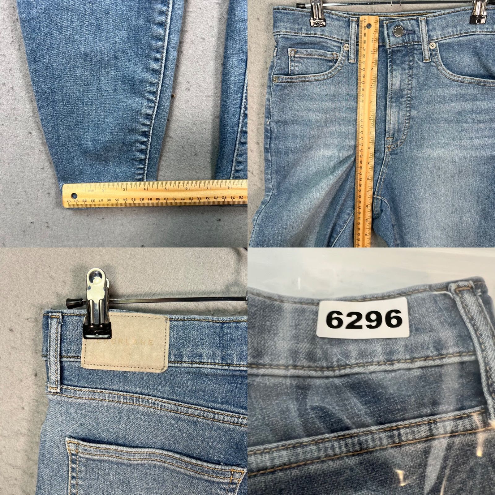 Everlane Everlane Womens Size 28 The Way High Skinny Jeans Organic Denim Blue Cotton Blend Denim Stretch 5-Pocket Womens Jeans Boys Womens 28? Size 28" / US 6 / IT 42 - 8 Thumbnail