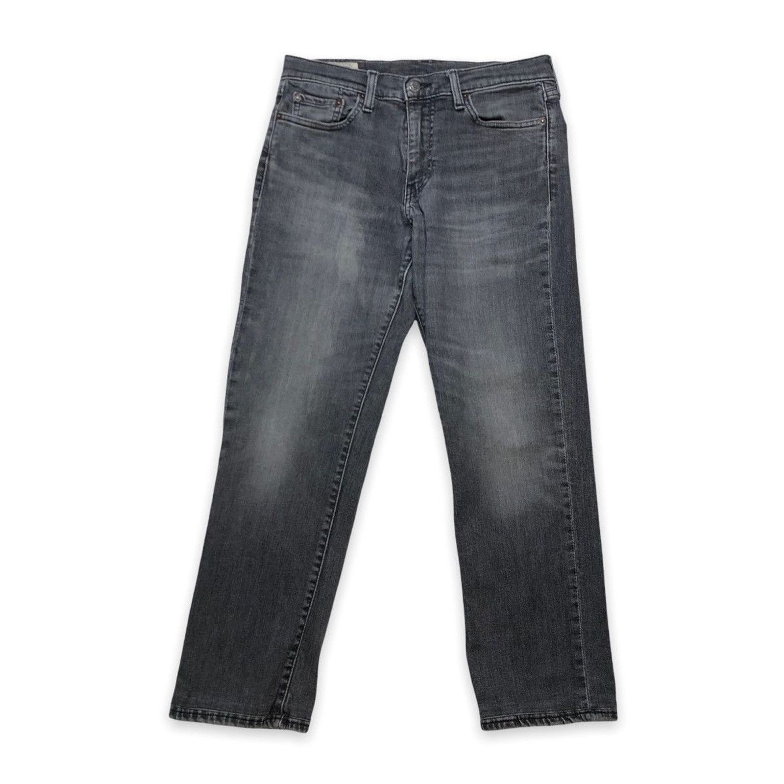 Levi's × Vintage Levi's 514 Jeans 30x27 Black Slim Straight Fit Stretch Denim Size US 30 / EU 46 - 4 Thumbnail