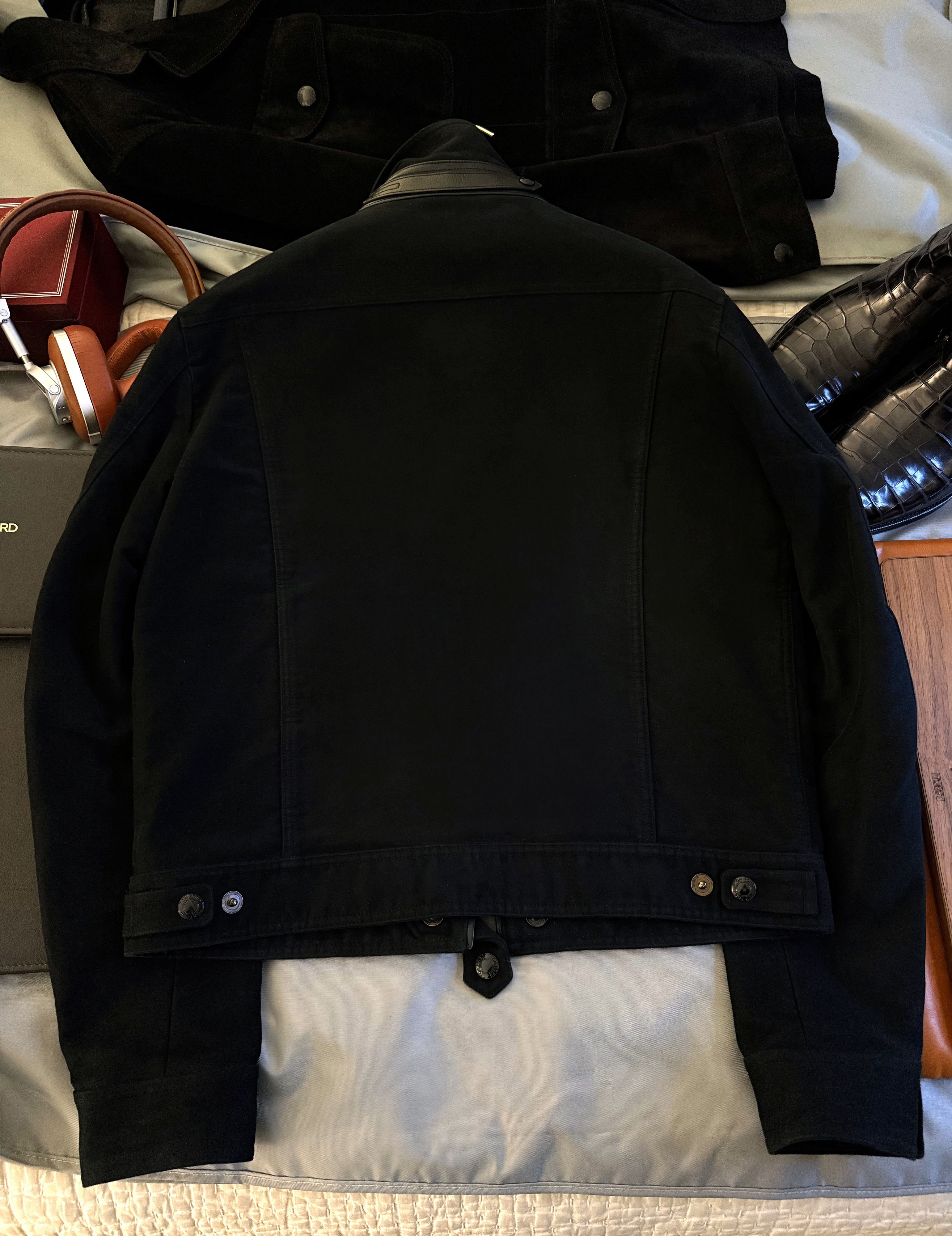 Tom Ford Coveted Ultra-Rare $4,100 w/tax Moleskin Leather Accents Size US M / EU 48-50 / 2 - 13 Thumbnail