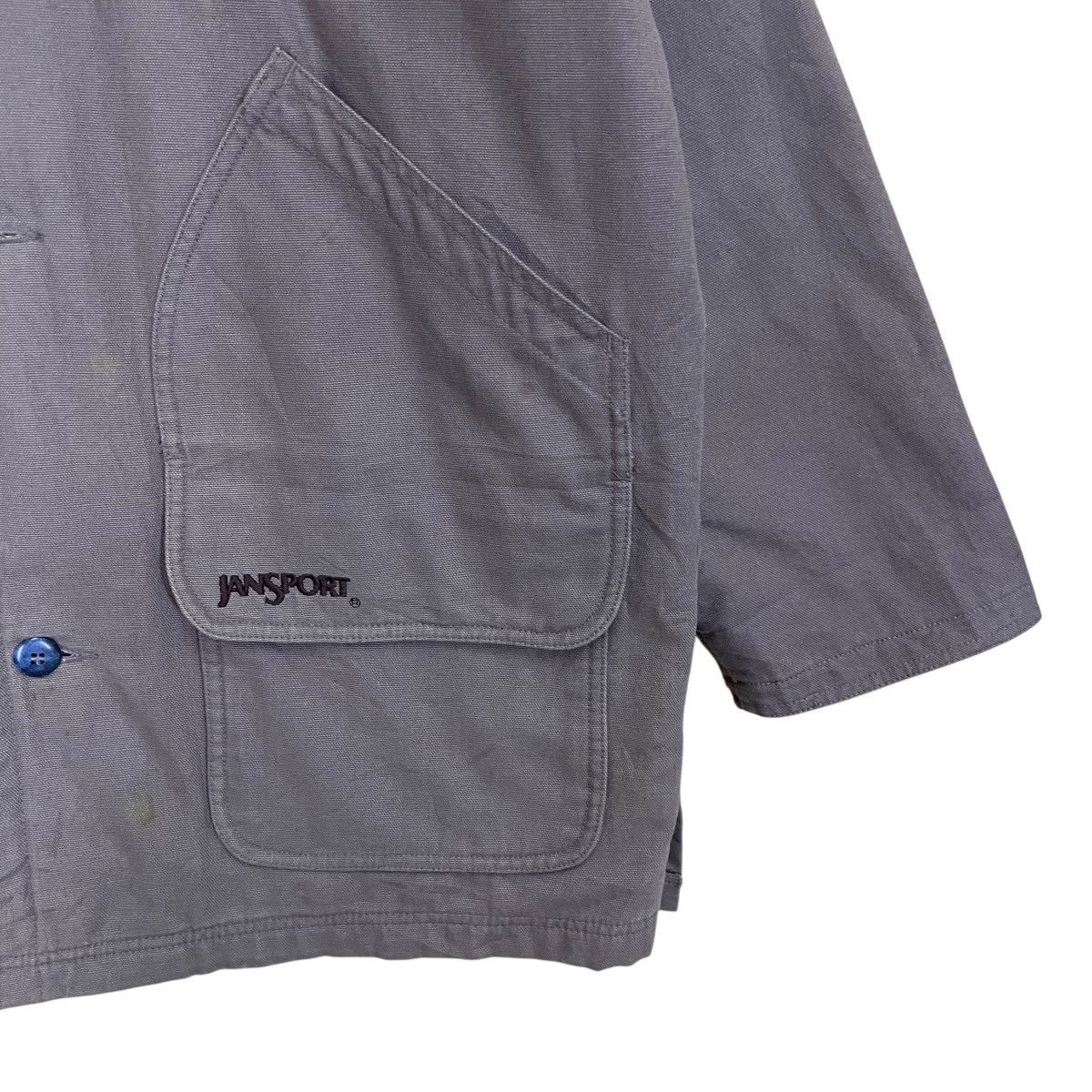 Jansport Vintage 90s Jansports Duck Canvas Button Jacket Size XL Size US XL / EU 56 / 4 - 6 Thumbnail