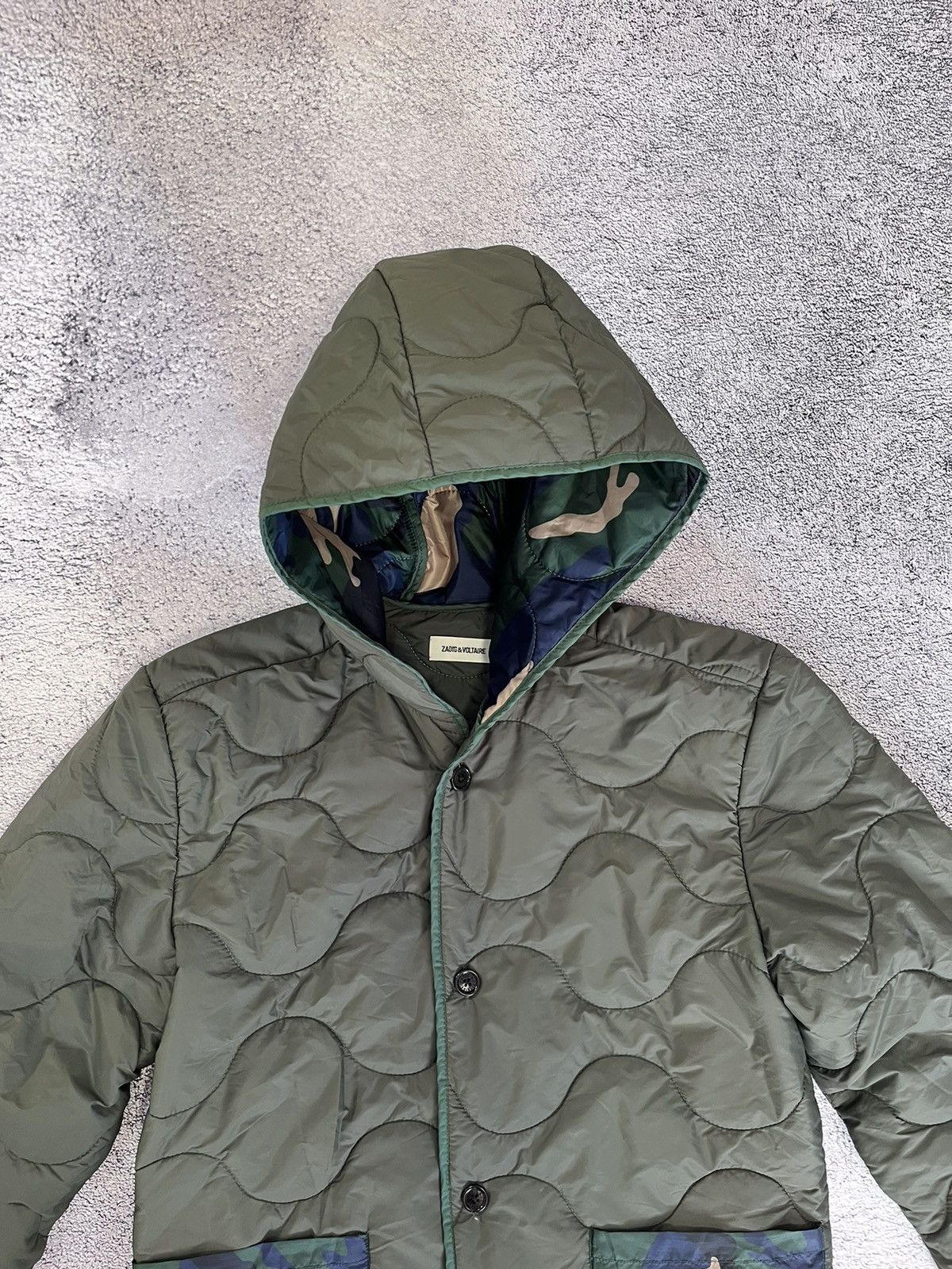 Zadig & Voltaire Zadig Voltaire Women Jacket Quilted Blaka Green RRP280$ Size S / US 4 / IT 40 - 6 Thumbnail