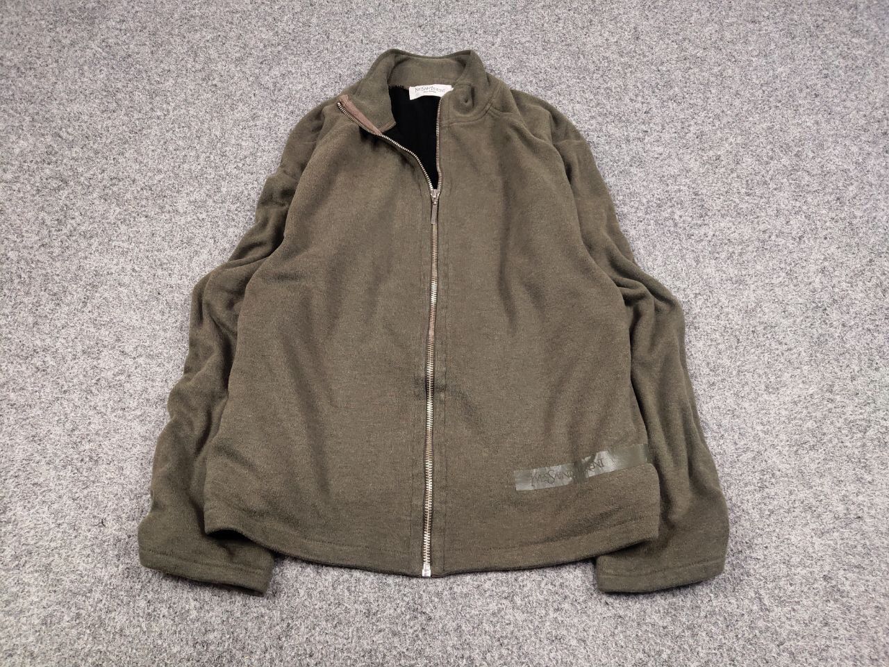 Yves Saint Laurent Vintage 90's Yves Saint Laurent YSL Logo Full Zip Pullover Size US L / EU 52-54 / 3 - 3 Thumbnail