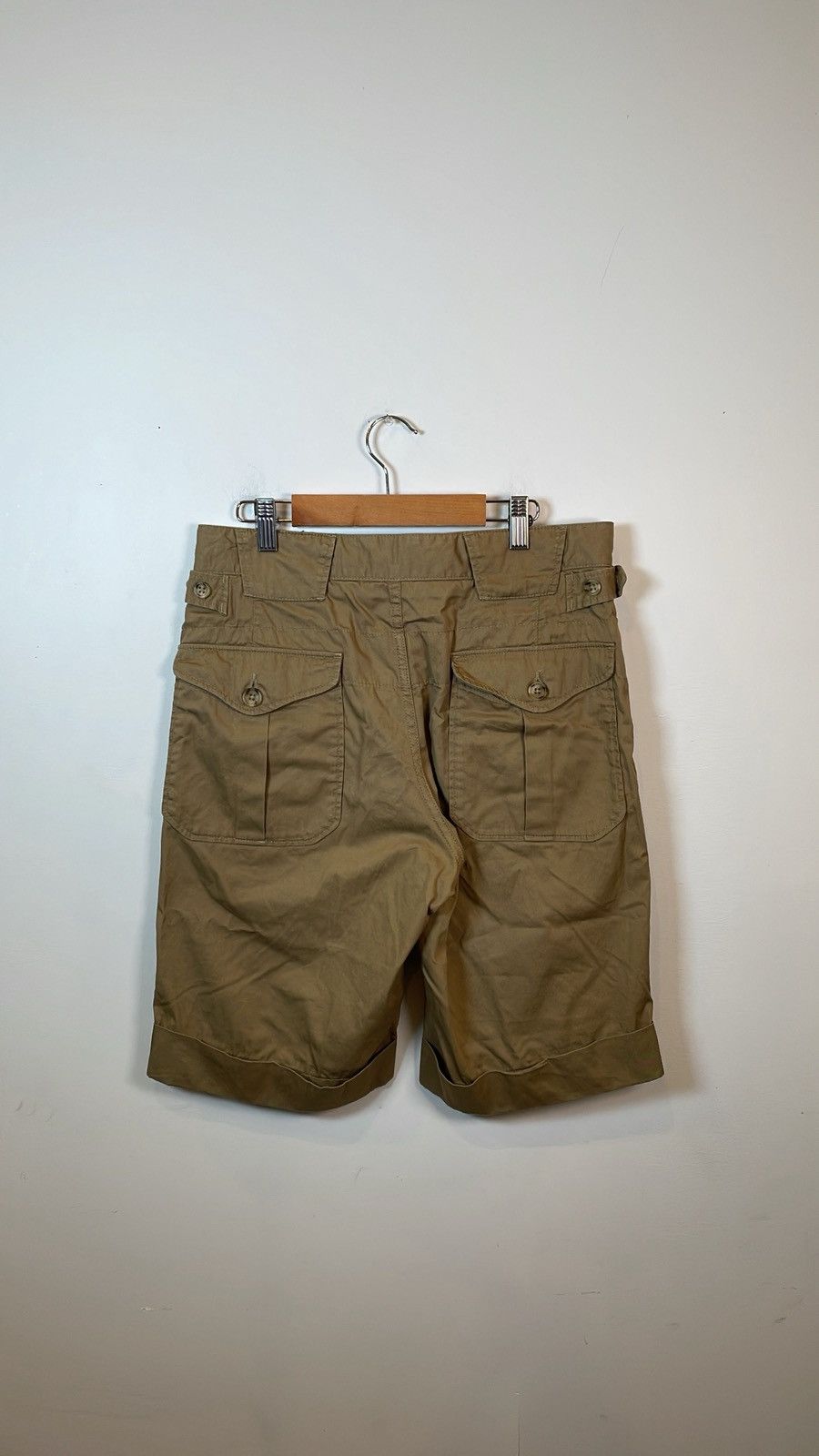 Engineered Garments Engineered Garments Khaki Cargo Shorts – Talon Zipper Size US 31 - 2 Thumbnail