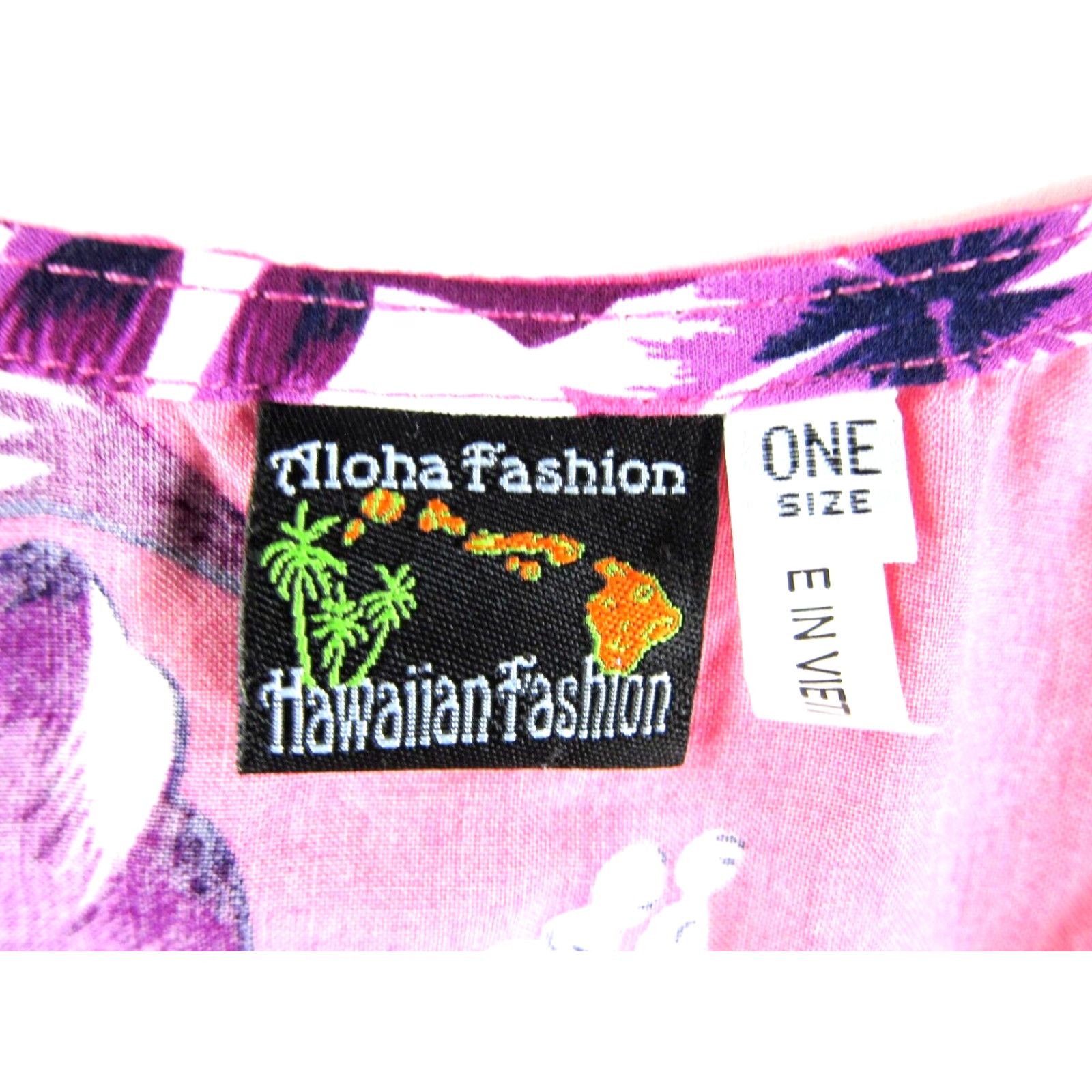 ALOHAS VTG Aloha Fashion 100% Rayon Pink Floral Hawaiian Tank Dress Large Size L / US 10 / IT 46 - 3 Thumbnail