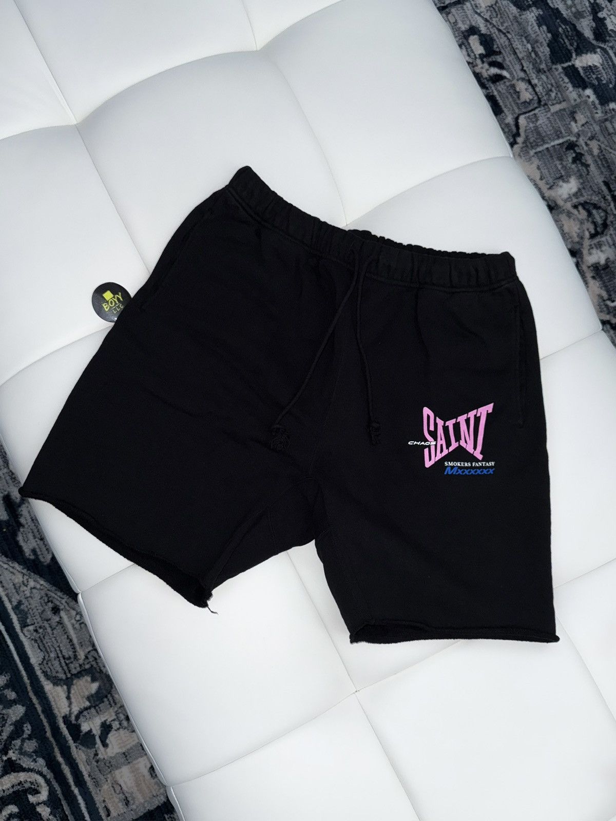 Saint Michael Saint Michael logo sweat shorts LARGE Size US 34 / EU 50 - 1 Thumbnail