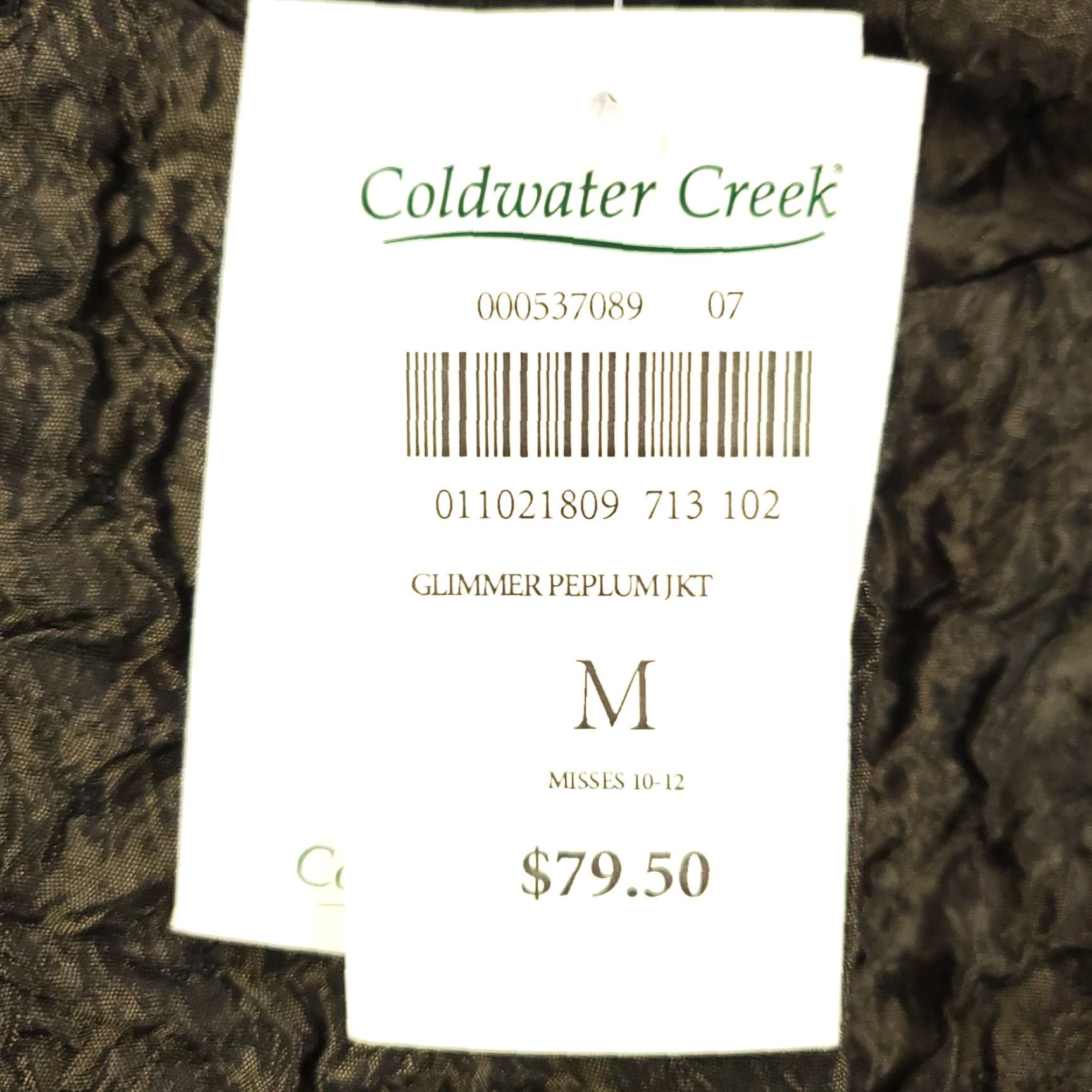 Coldwater Creek Coldwater Creek Jacket Womens M Black Button Front Lined Solid Fall Spring Winter NWT Size M / US 6-8 / IT 42-44 - 7 Thumbnail