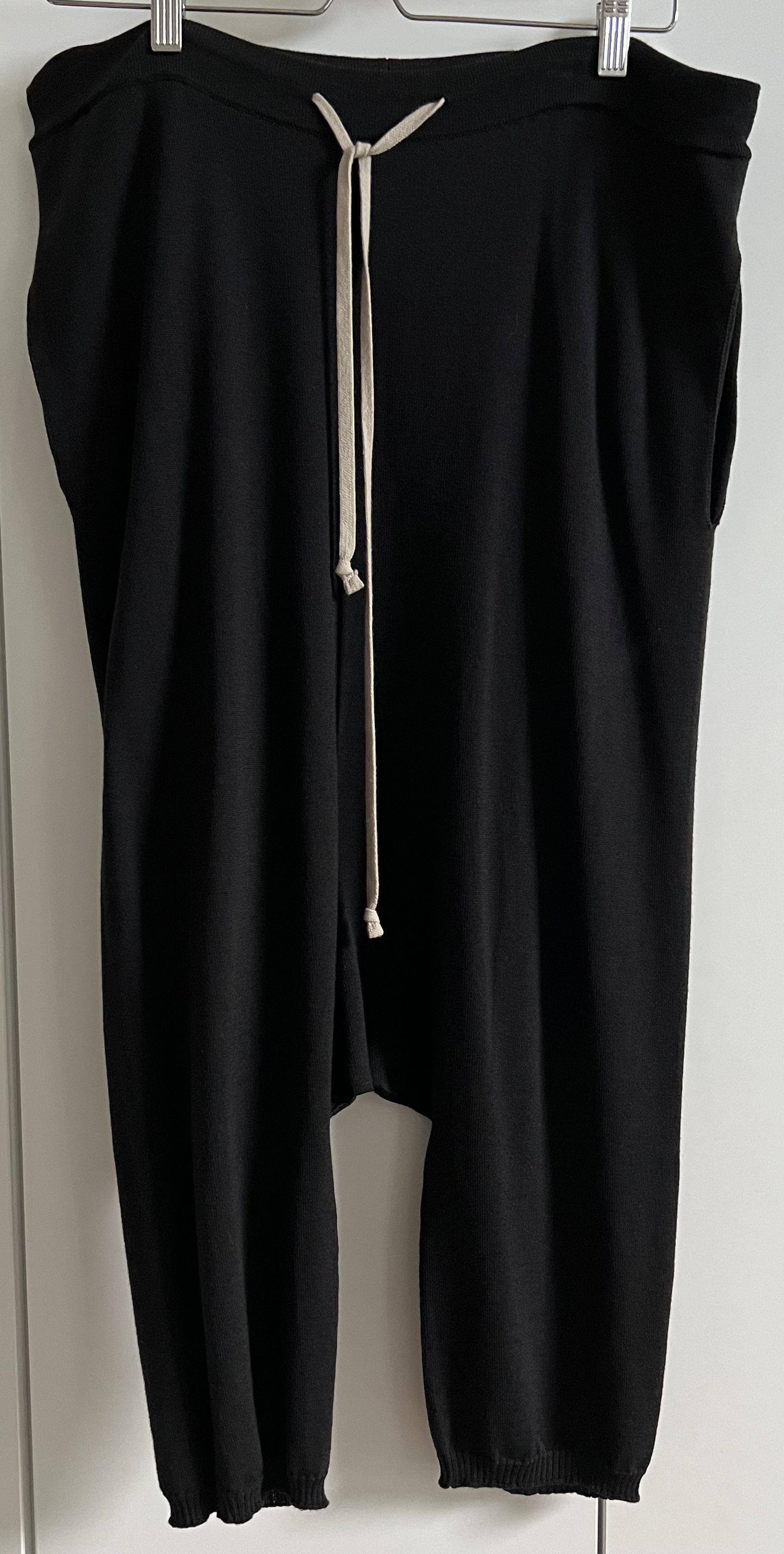 image of Rick Owens Cropped Pants in Black, Men's (Size 32)