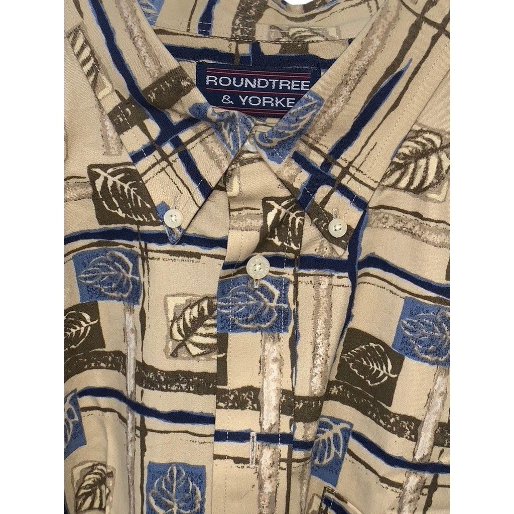 Roundtree & Yorke Roundtree & Yorke Men's Large Short Sleeve Button-Down Shirt Size US L / EU 52-54 / 3 - 2 Thumbnail