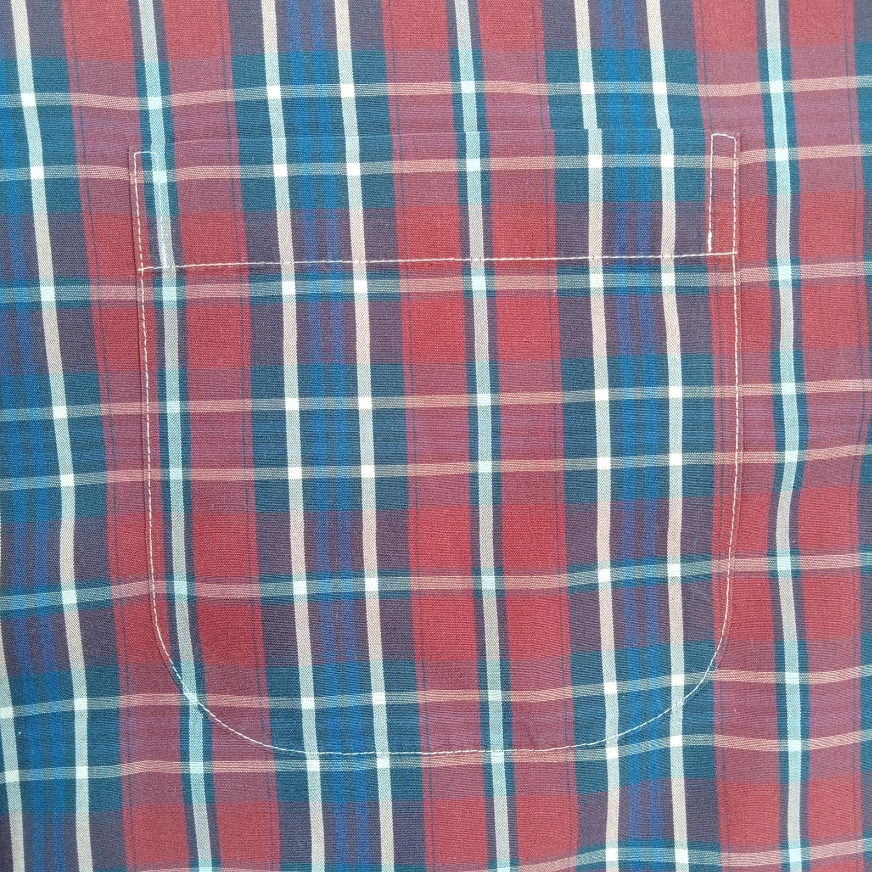 Brooks Brothers Brooks Brothers Blue Plaid Mens Large Short Sleeve Button Down Shirt Size US L / EU 52-54 / 3 - 6 Thumbnail