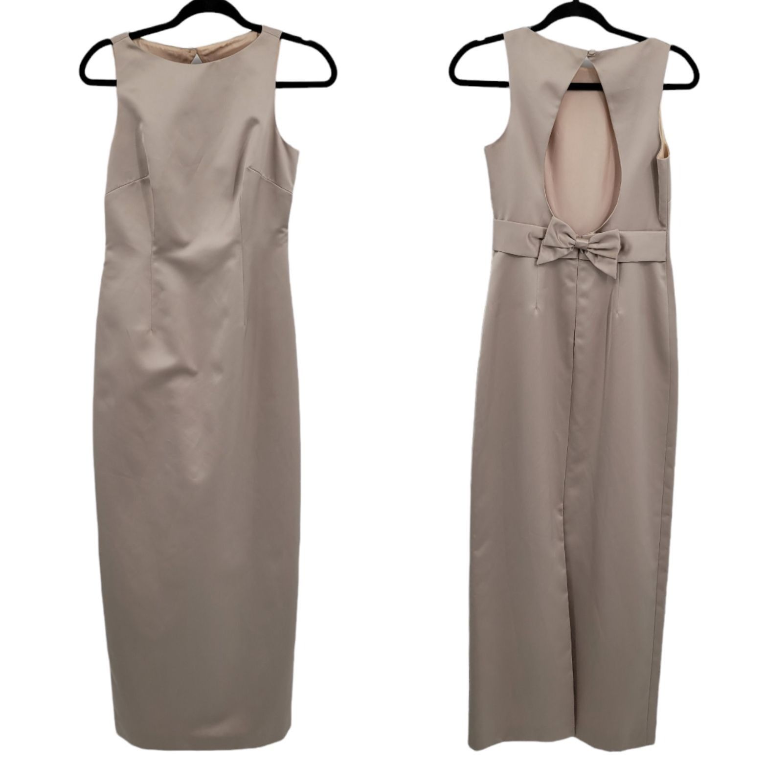 Vintage Vtg Laundry by Shelli Segal Dress Gown Sz 4 Champagne Peekab Size S / US 4 / IT 40 - 3 Thumbnail