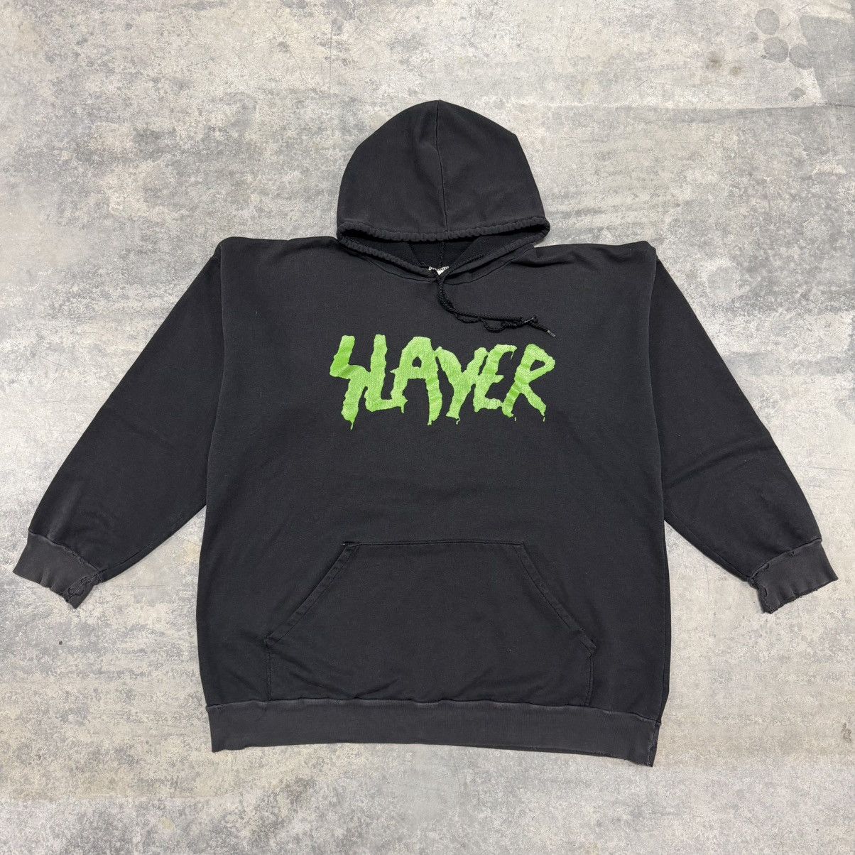 Vintage 2002 Vintage Faded Slayer Gas Mask Erd Chrome Hoodie Size US XL / EU 56 / 4 - 4 Thumbnail