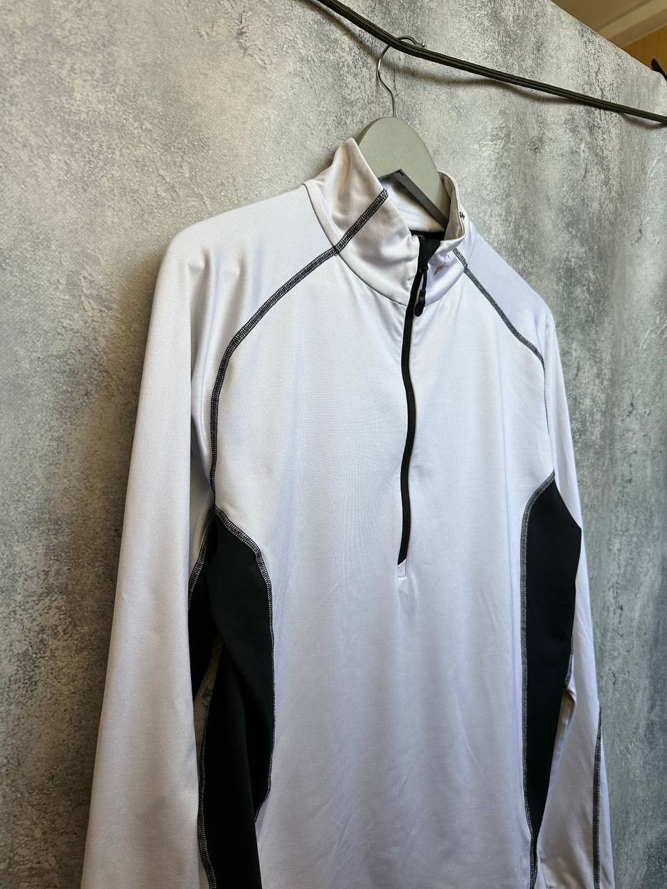 KJUS Kjus Half Zip Track Sweater White/Black Long Sleeve Thermo Size US M / EU 48-50 / 2 - 4 Thumbnail