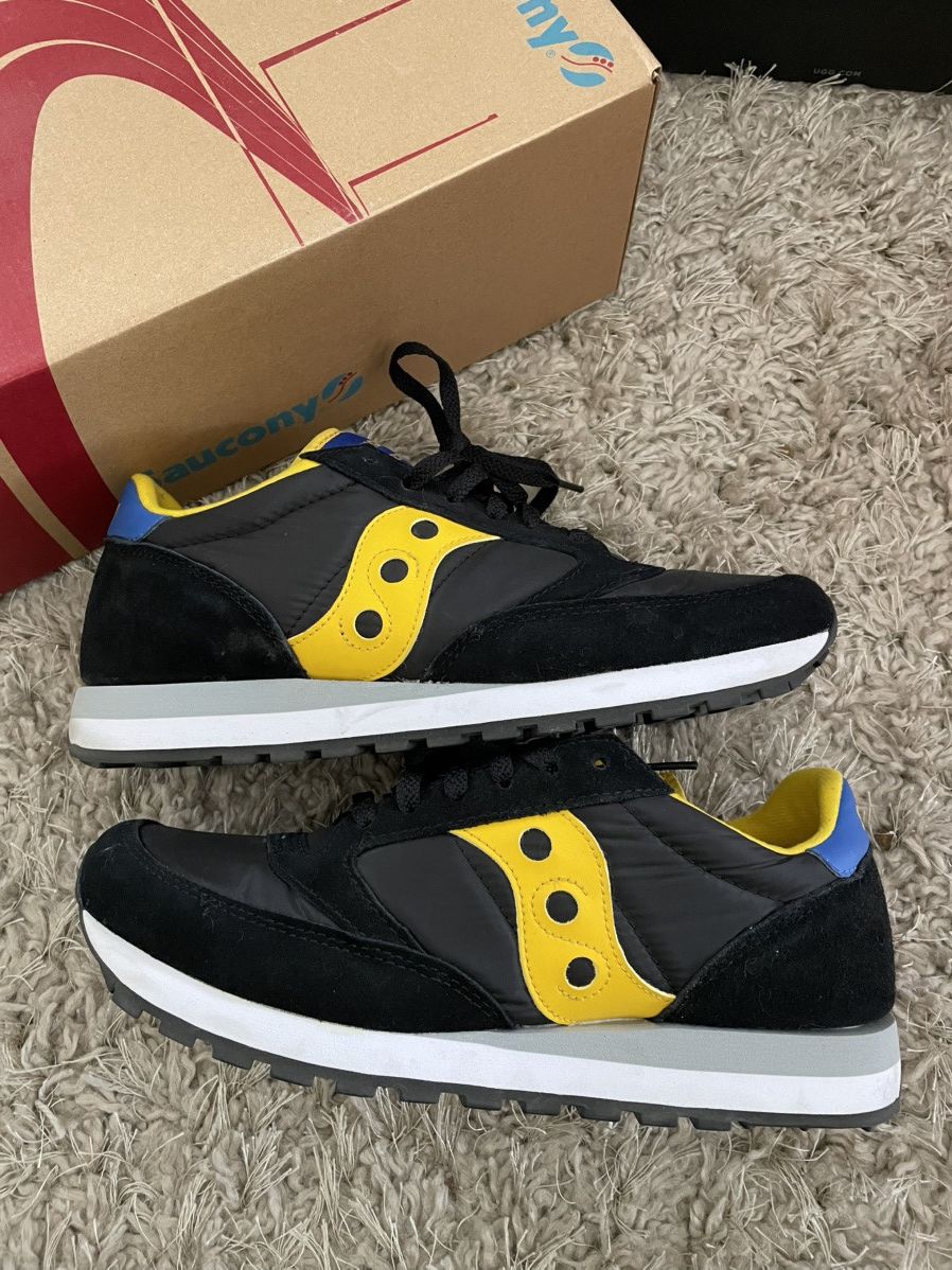 Saucony Saucony Jazz Original Black Yellow Blue Size US 10 / EU 43 - 2 Thumbnail