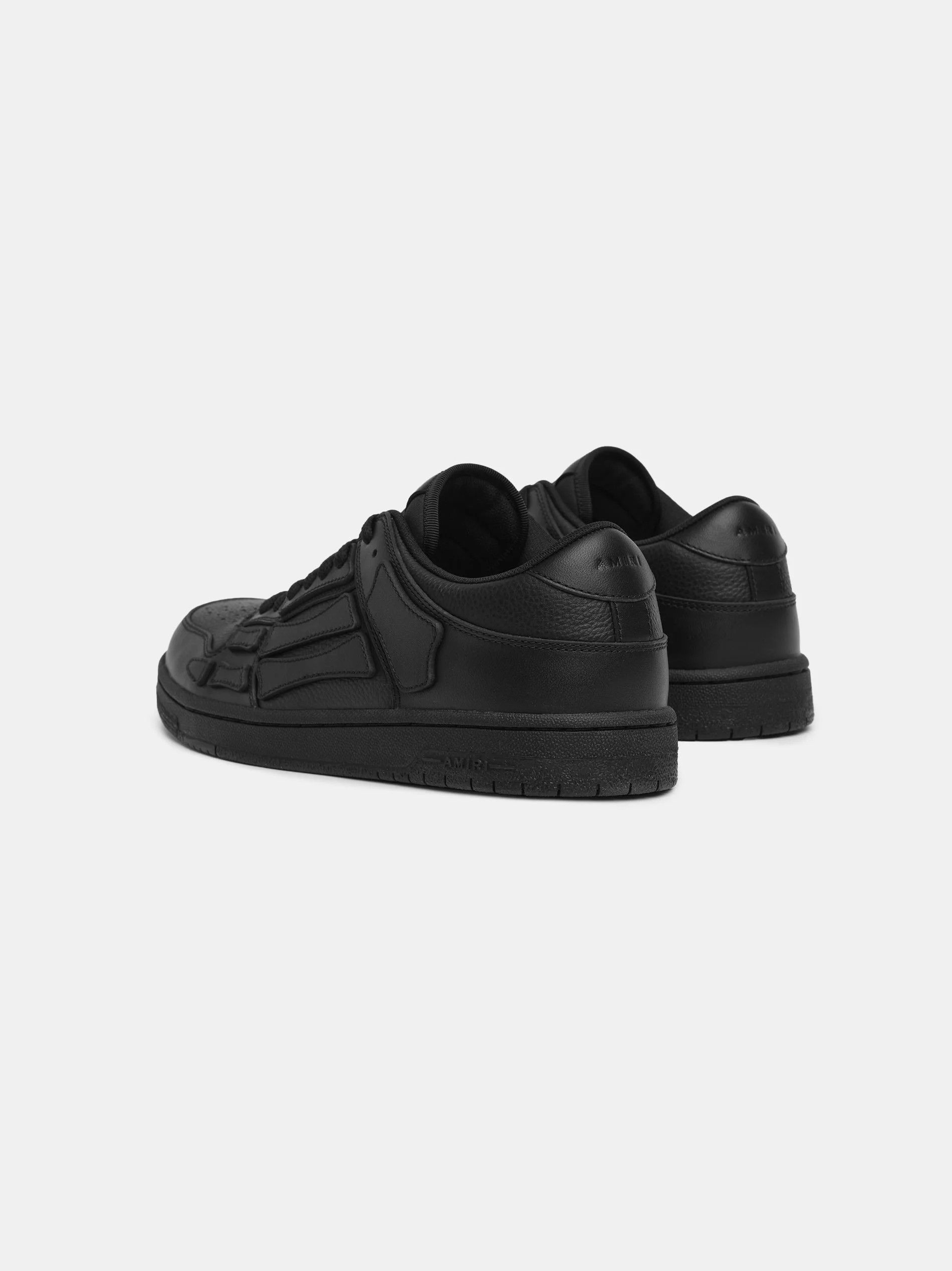 Amiri os11x0326 Skelton Low-Top Sneakers in Black Size US 12 / EU 45 - 4 Thumbnail