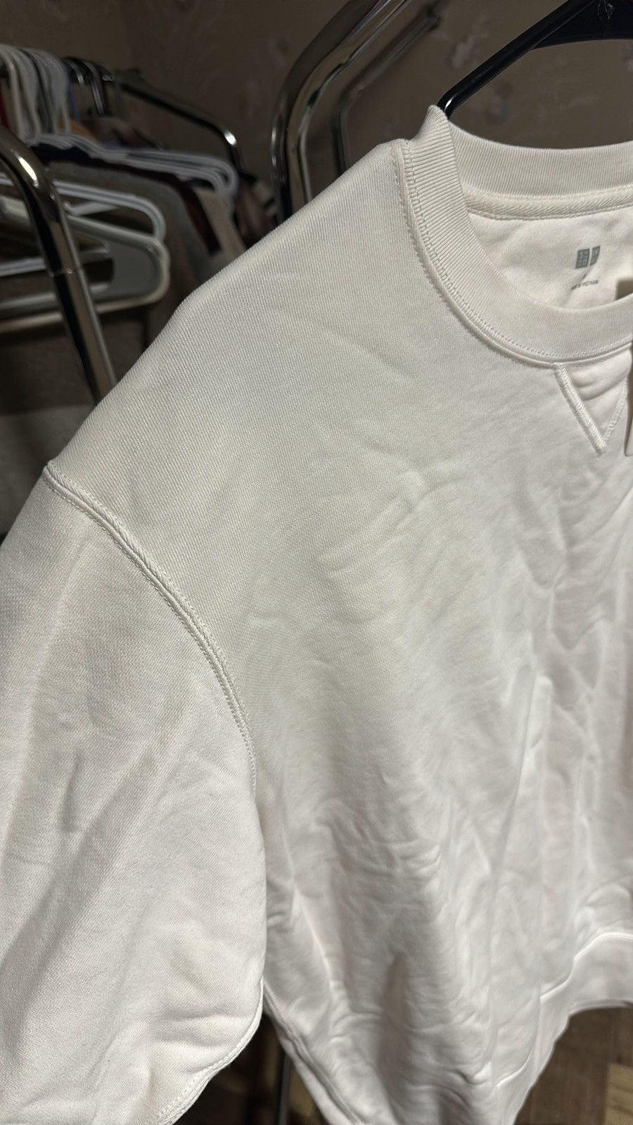 Uniqlo Uniqlo Men’s Off White Crewneck Sweater Size M Size US M / EU 48-50 / 2 - 5 Thumbnail
