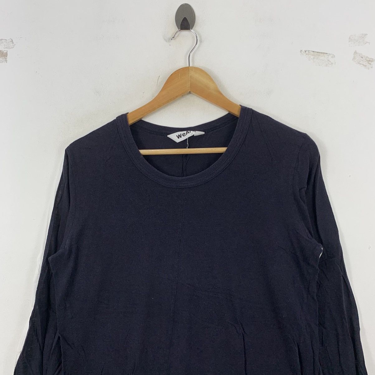 Japanese Brand WE ARE Asymmetric Colour Japanese Brand Long Sleeve Tshirt Size S / US 4 / IT 40 - 3 Thumbnail