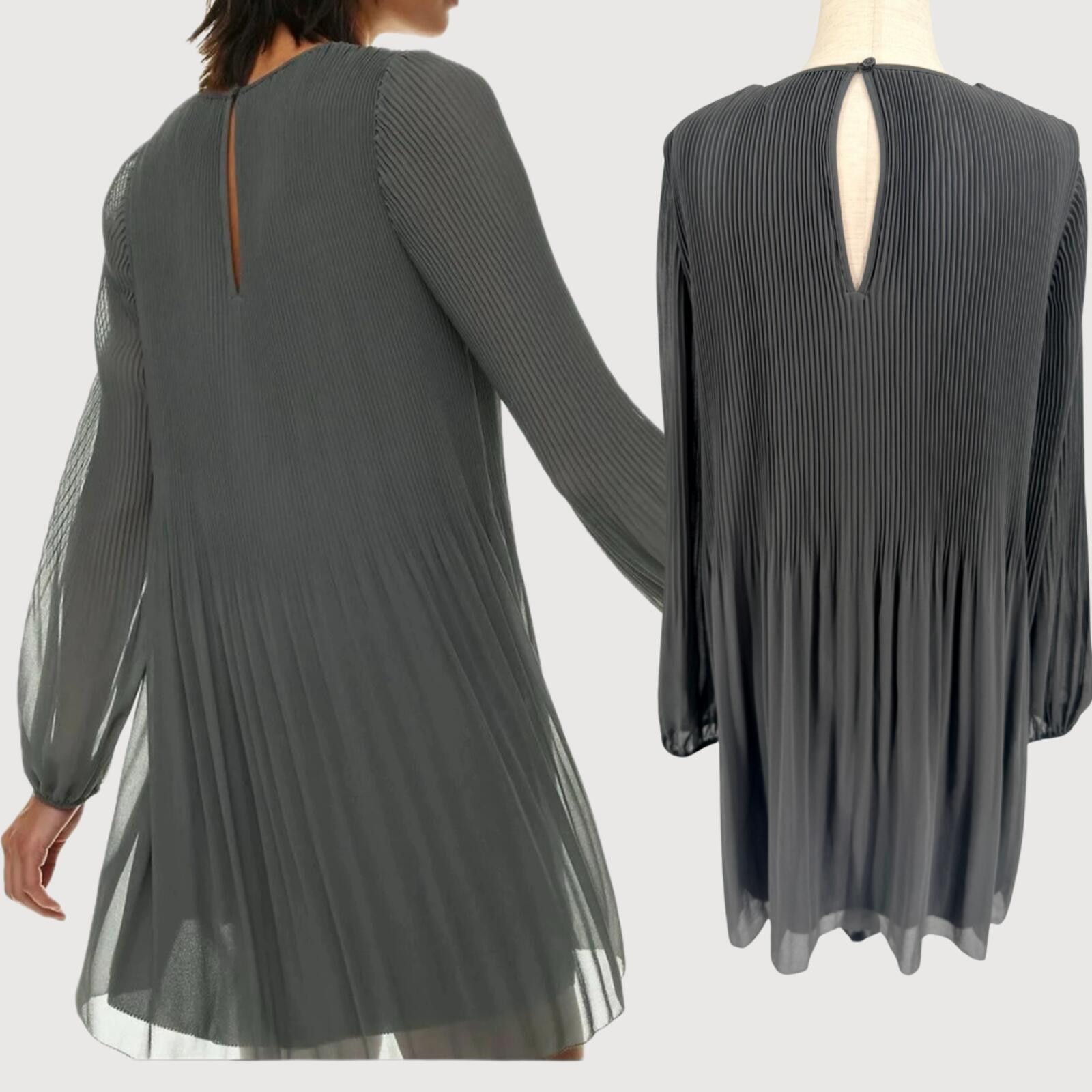 Other Aritzia Wilfred Daydreamer Pleated Dress Charcoal M Size M / US 6-8 / IT 42-44 - 3 Thumbnail