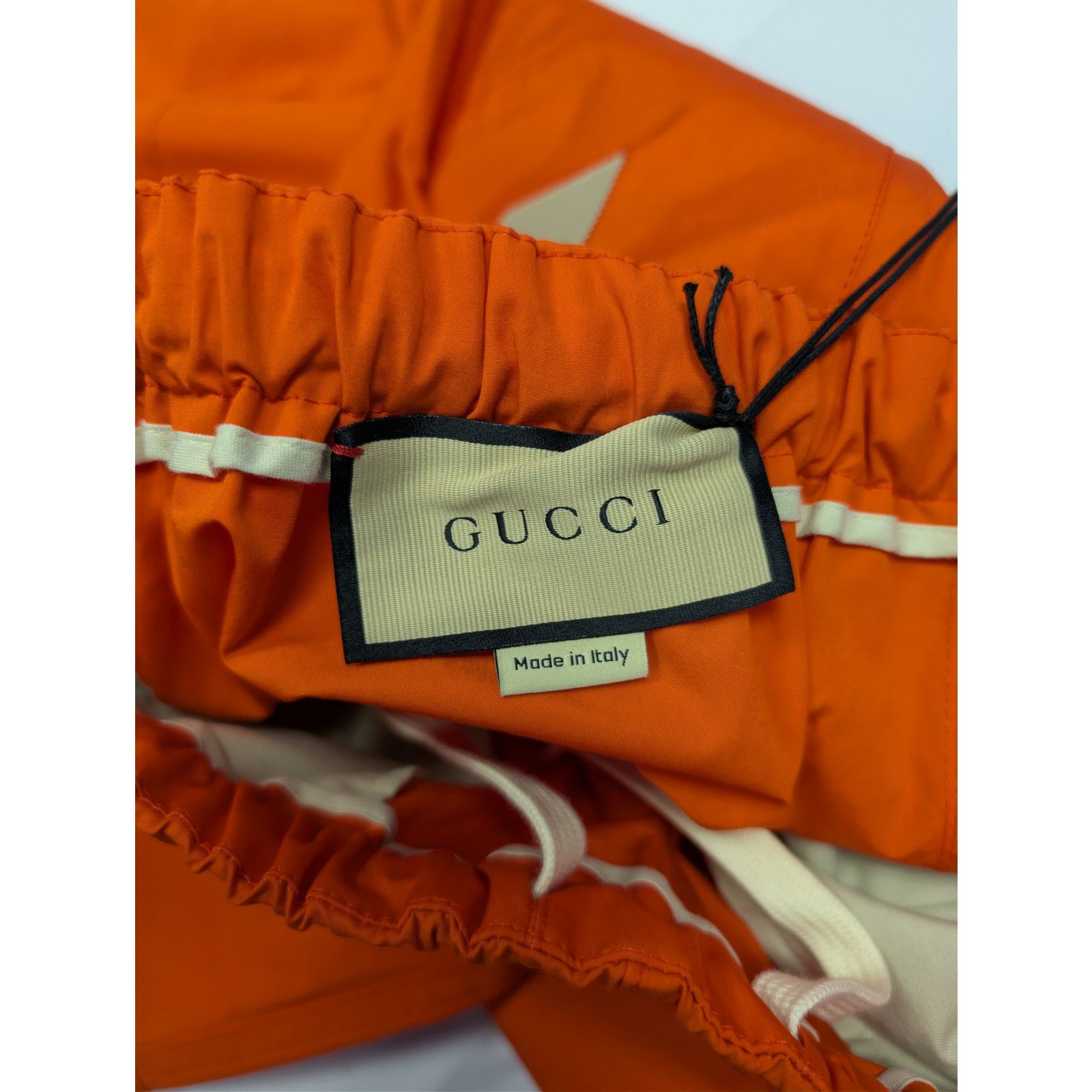 Gucci o1rshd1 Drawstring Nylon Pants Sweatpants trousers in Orange Size US 30 / EU 46 - 14 Thumbnail