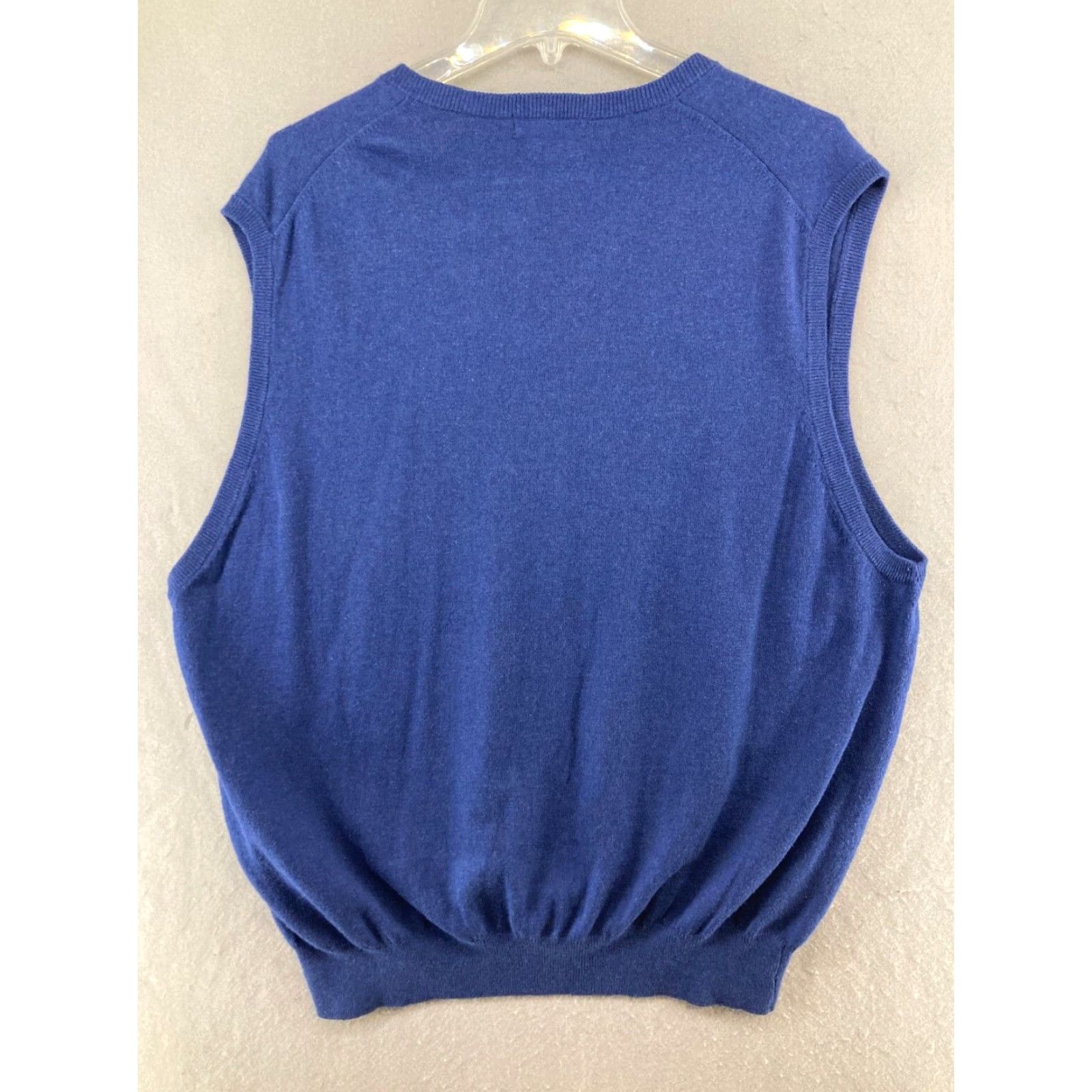 Peter Millar Peter Millar Vest Men's Large Blue Masters Luxury Blend Sweater Cotton Cashmere Size US L / EU 52-54 / 3 - 6 Thumbnail