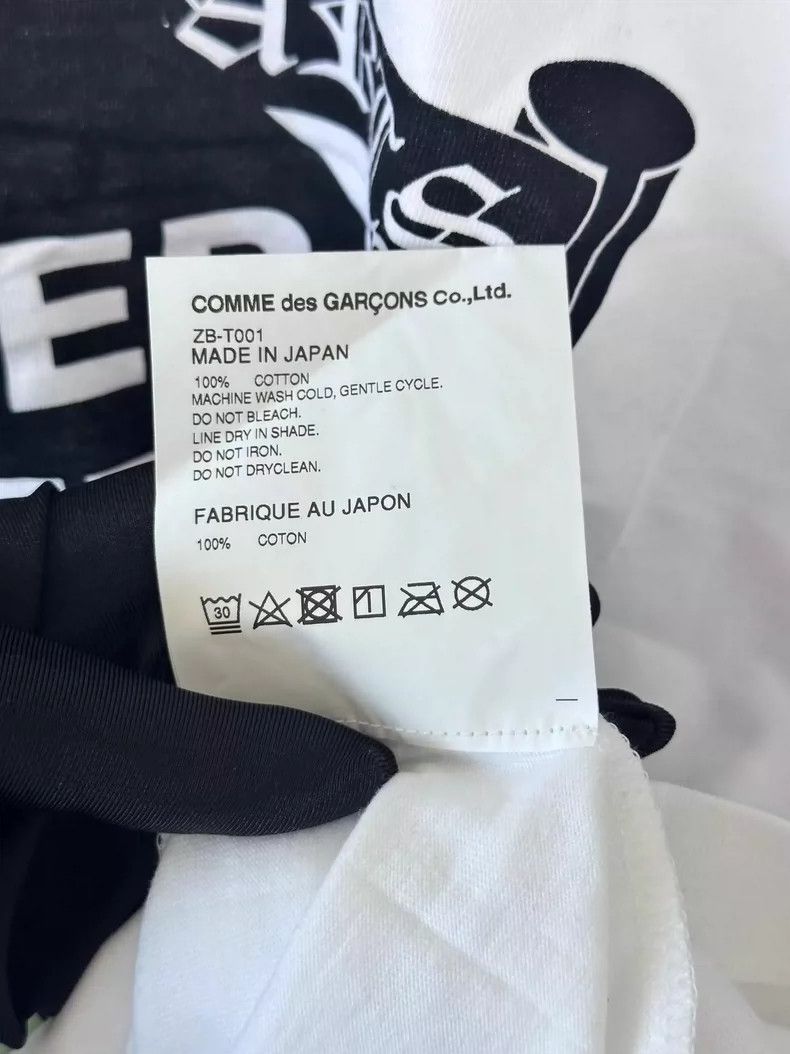 Comme des Garcons Comme Des Garcons Colorful slogan banner white short sleev Size L / US 10 / IT 46 - 5 Thumbnail