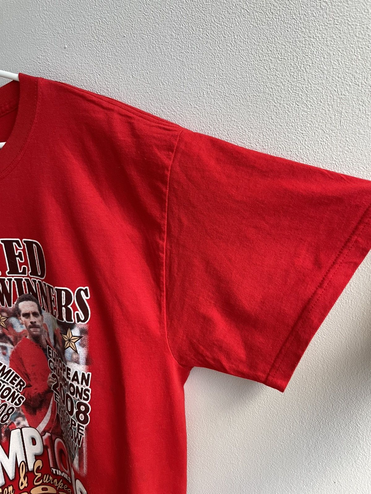 Vintage Manchester United 2007 2008 Fan Merchandise Red T Shirt Tee Size US XL / EU 56 / 4 - 8 Thumbnail