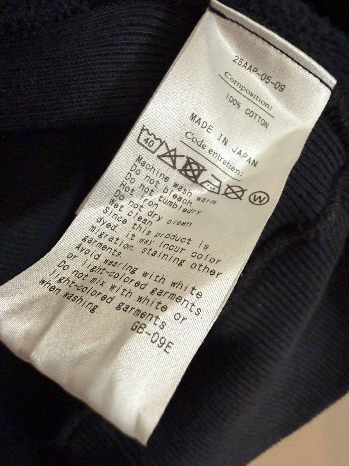 A.PRESSE 25AAP-05-09 Vintage Half Zip Sweatshirt BLACK Size 4 Size US L / EU 52-54 / 3 - 4 Thumbnail