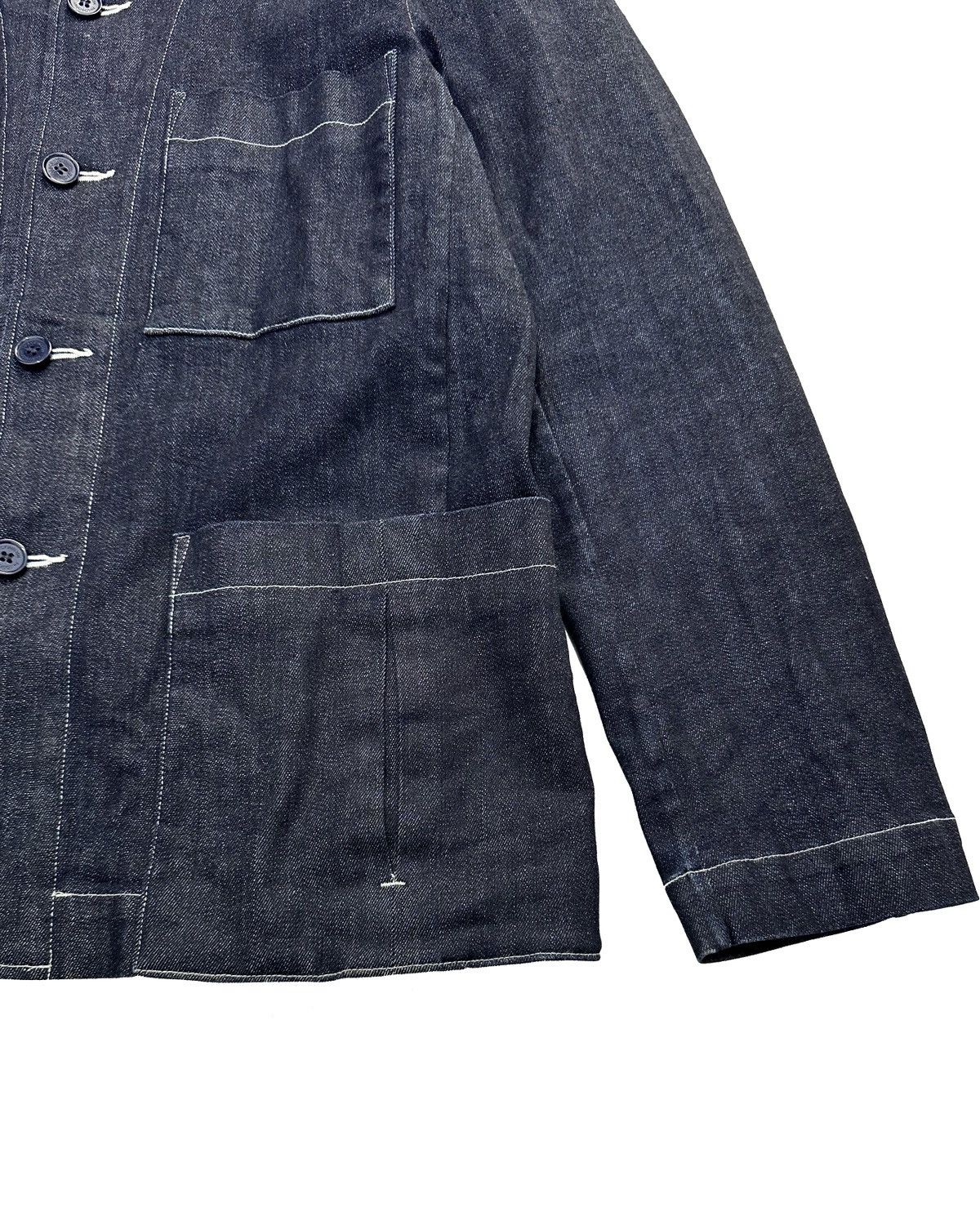 Japanese Brand × Mackintosh × Vintage Mackintosh Philosophy Workwear Chore Denim Jacket Size US L / EU 52-54 / 3 - 3 Thumbnail