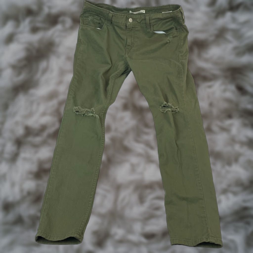 Levi's Levi's 535 Levi Strauss 535 Super Skinny Jeans 32 Distressed Denim Blue Regular 5-Pocket 90s Theme Womens Jeans- By Levi's 535 Size 24" / US 00 / IT 34 - 1 Thumbnail