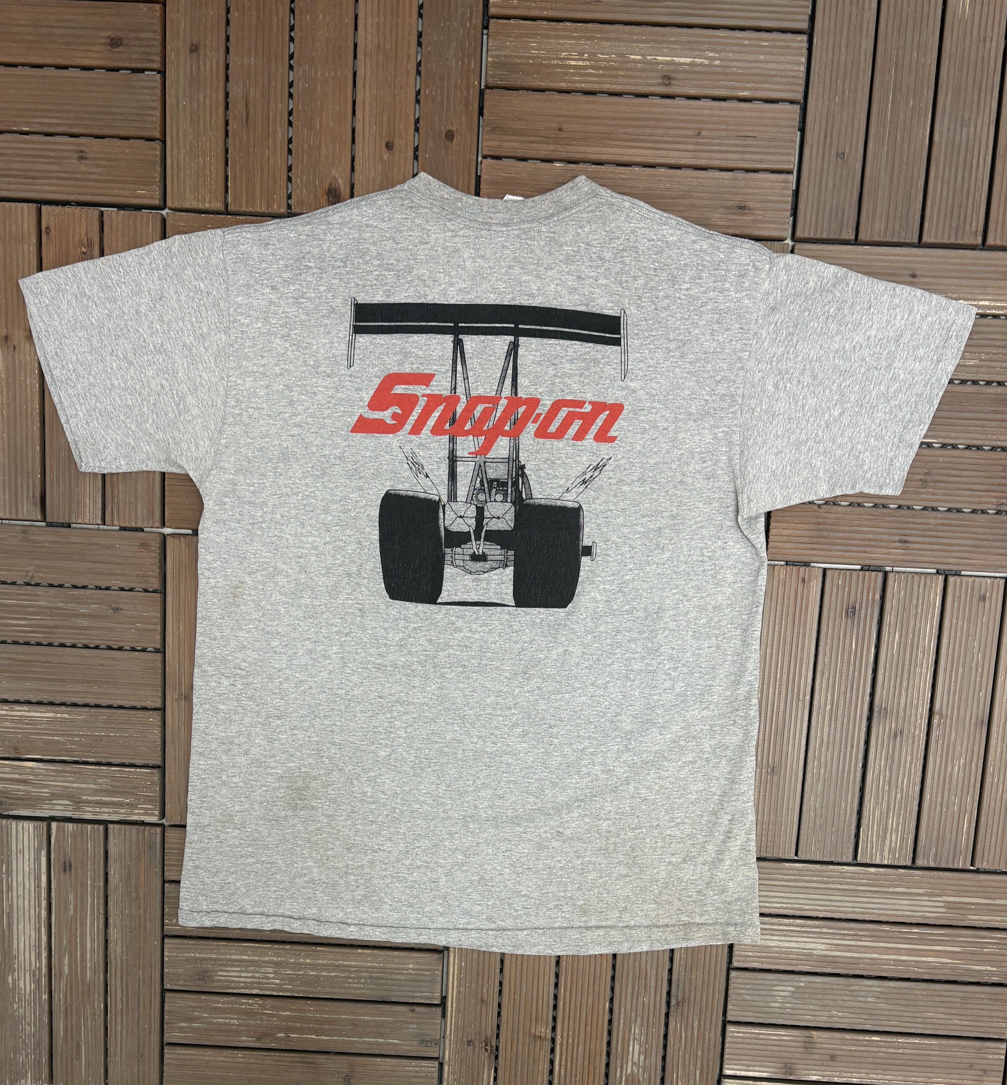 Vintage Doug Herbert Snap-On Racing Vintage Grey T-Shirt Tee Size US XL / EU 56 / 4 - 4 Thumbnail