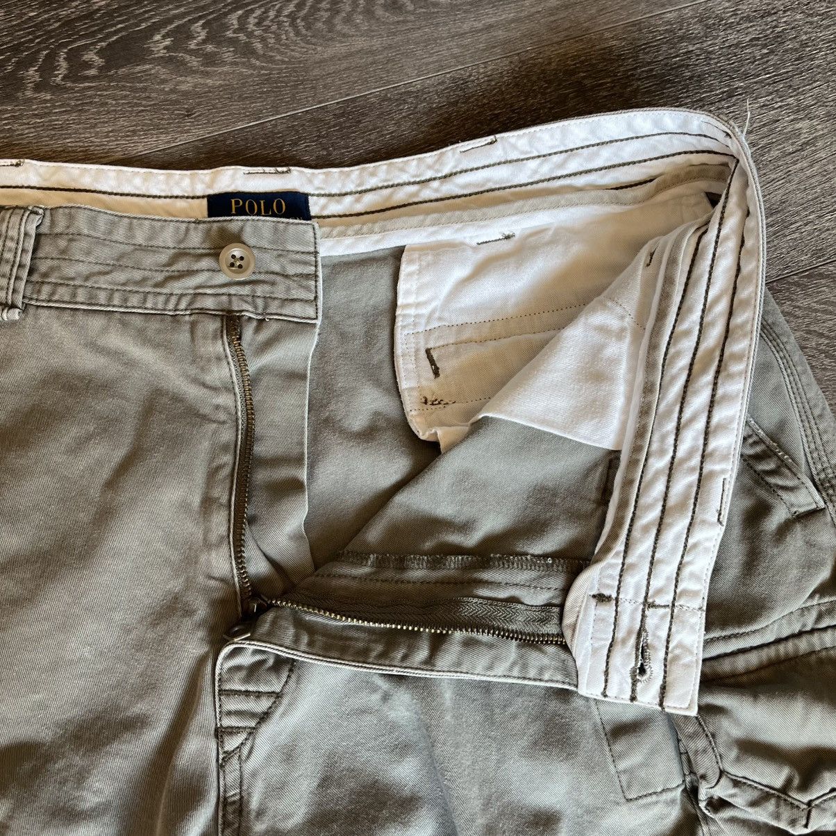 Polo Ralph Lauren Vintage 2000s Polo Ralph Lauren Cargo Light Olive Shorts 38 Size US 38 / EU 54 - 8 Thumbnail