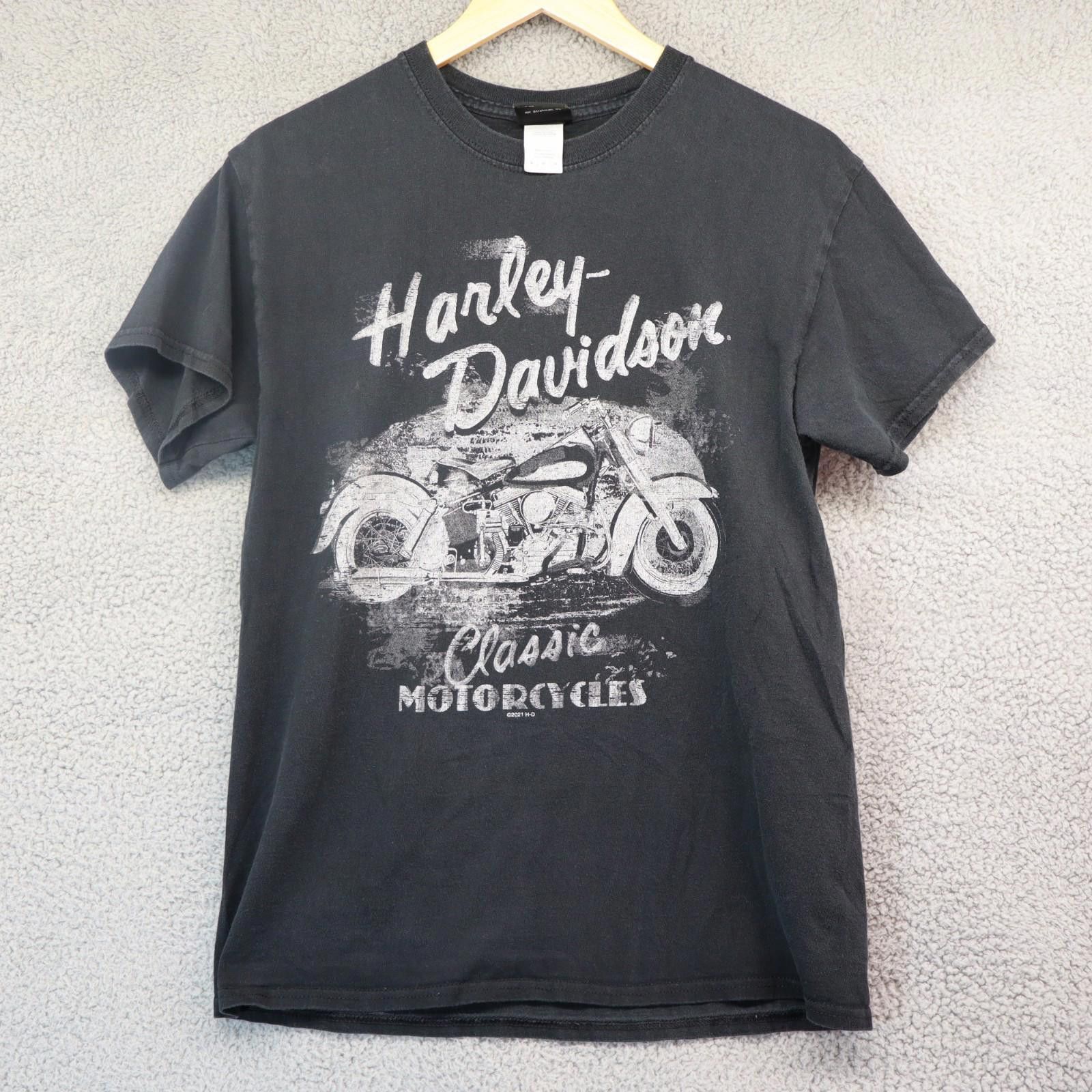 Harley Davidson Harley Davidson T Shirt, Smoky Mtn NC, Men Medium Black HD Size US M / EU 48-50 / 2 - 3 Thumbnail